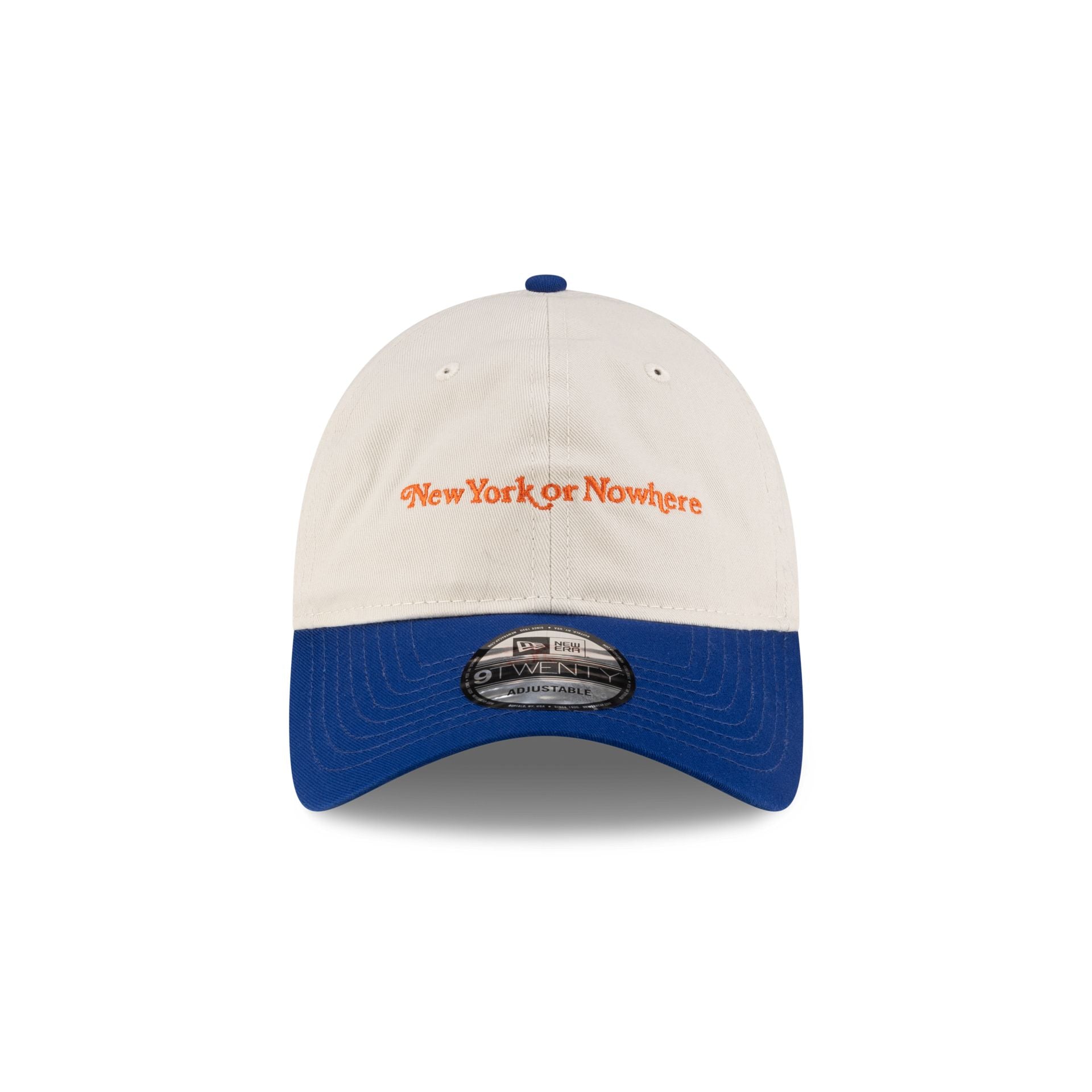 New York or Nowhere x New York Mets Chrome White Wordmark 9TWENTY Adjustable Hat - Image 2