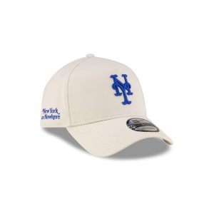 New York or Nowhere x New York Mets Chrome White 9FORTY A-Frame Snapback Hat