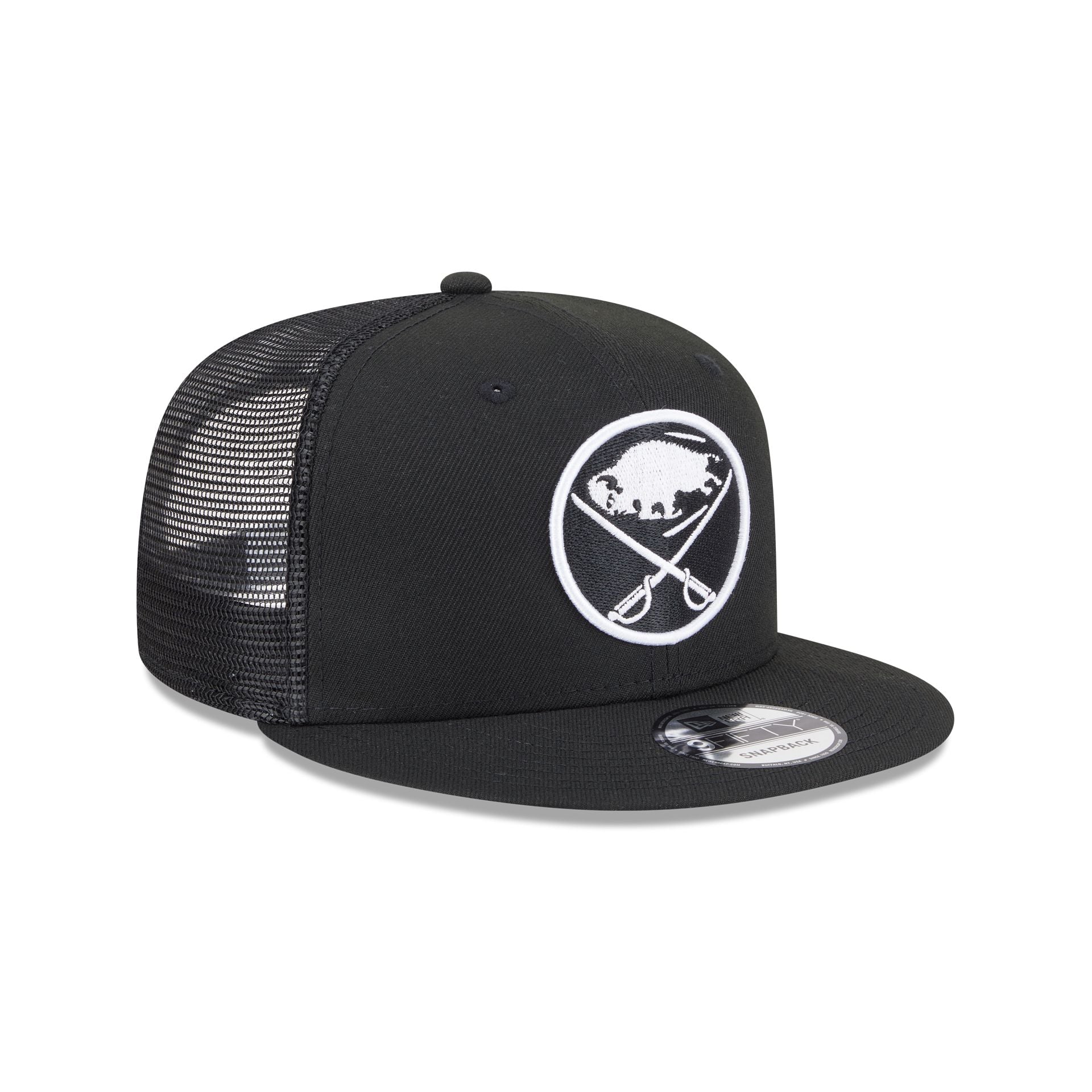 Buffalo Sabres Black 9FIFTY Trucker Hat - Image 3