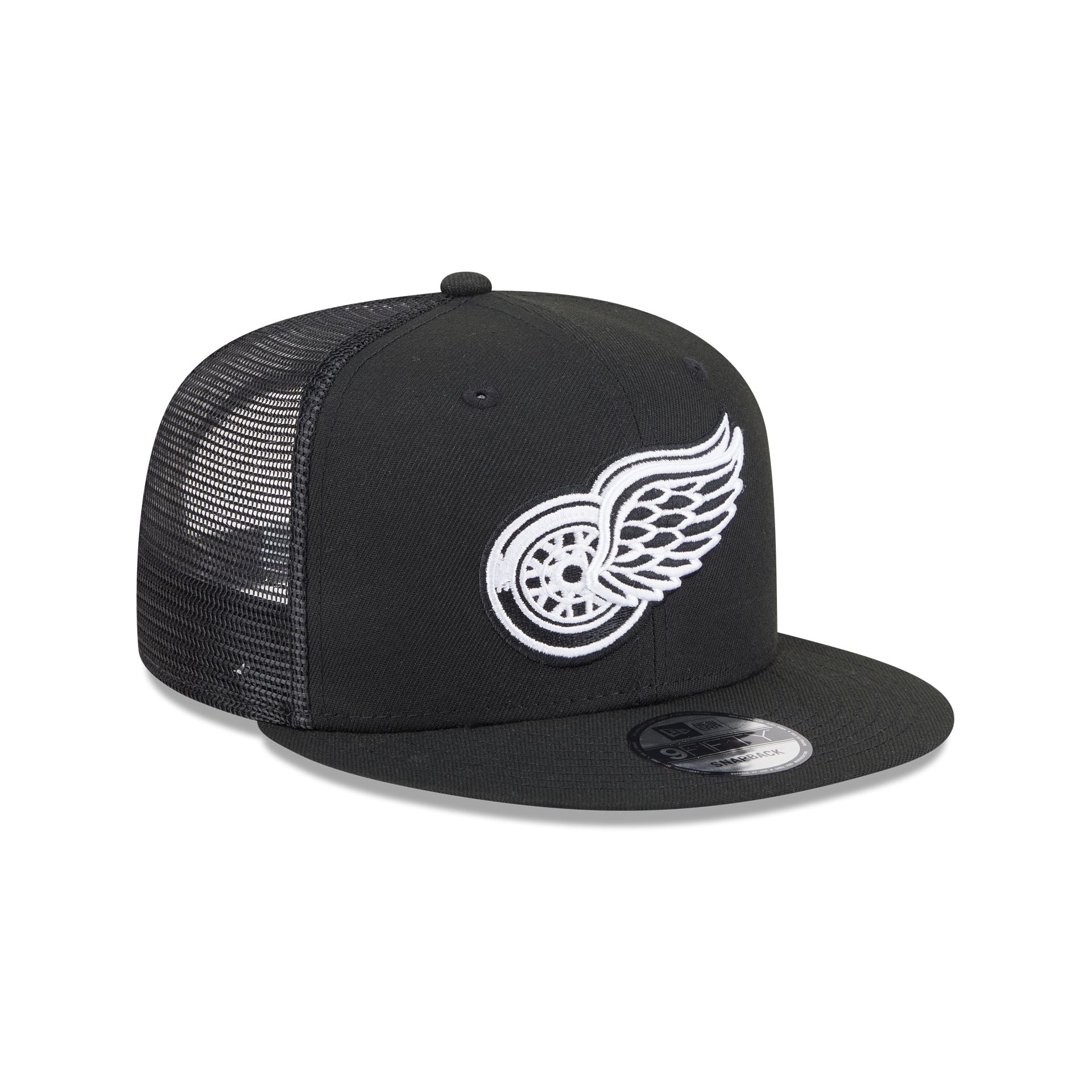 Detroit Red Wings Black 9FIFTY Trucker Hat - Image 3