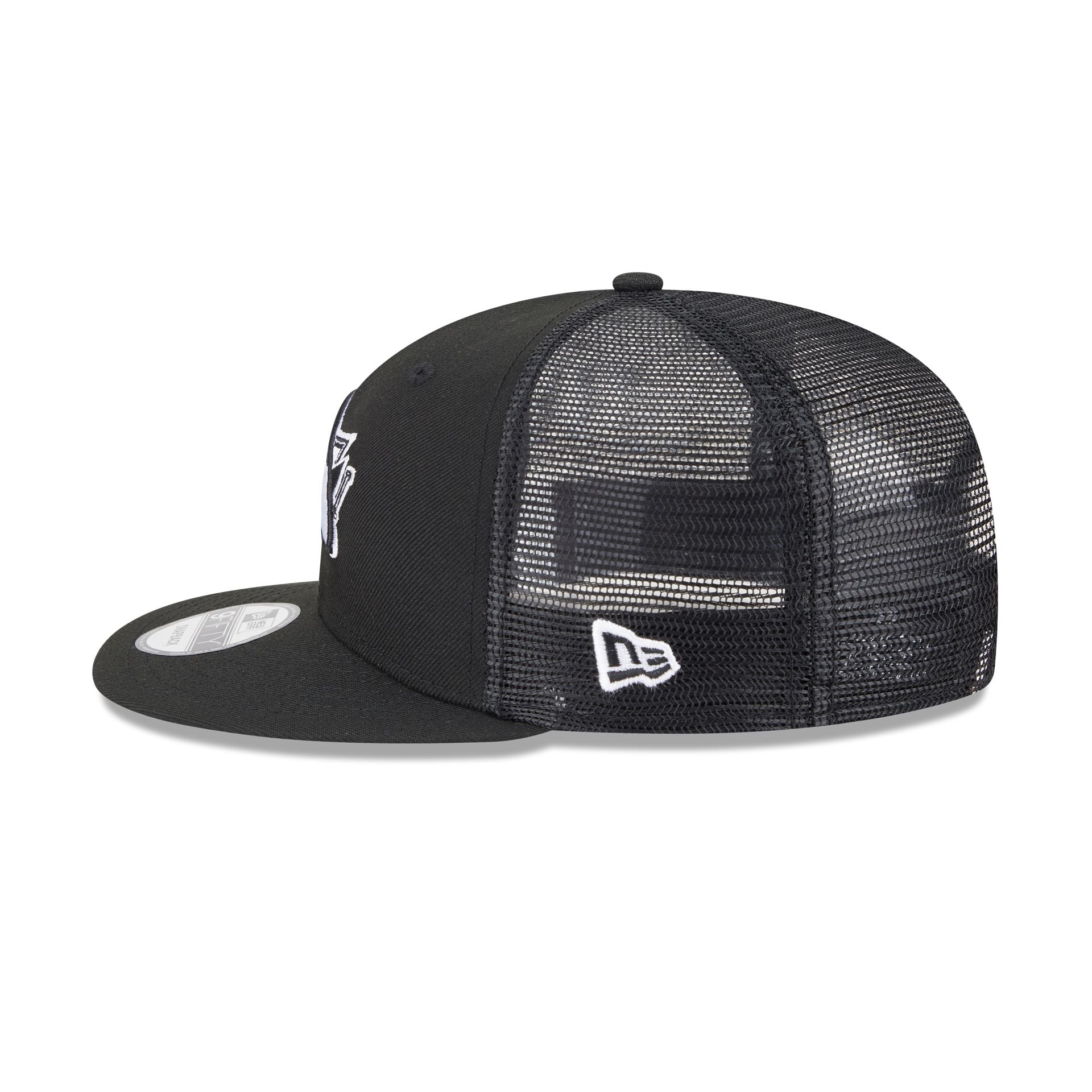 San Jose Sharks Black 9FIFTY Trucker Hat - Image 4
