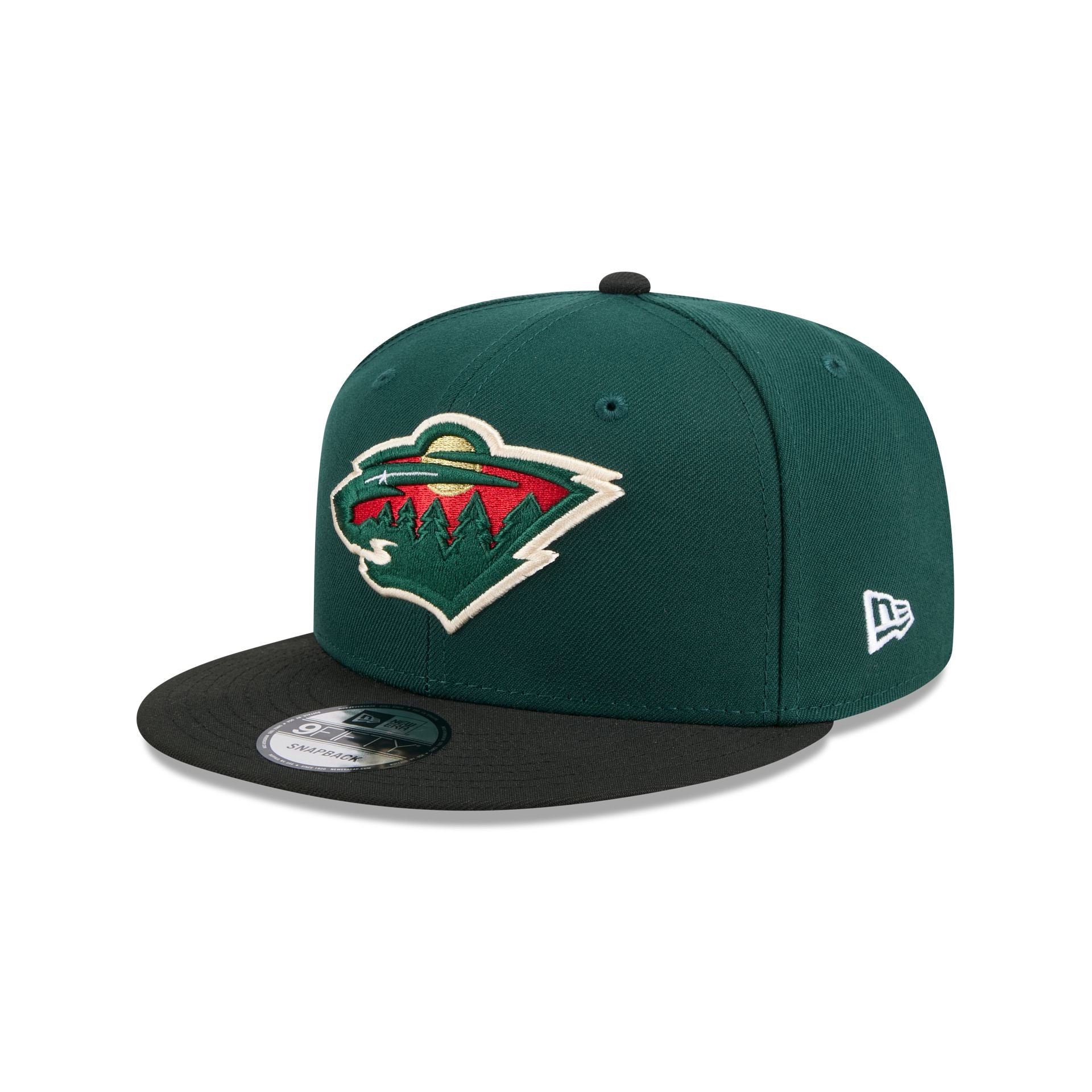 Minnesota Wild Black Visor 9FIFTY Snapback Hat