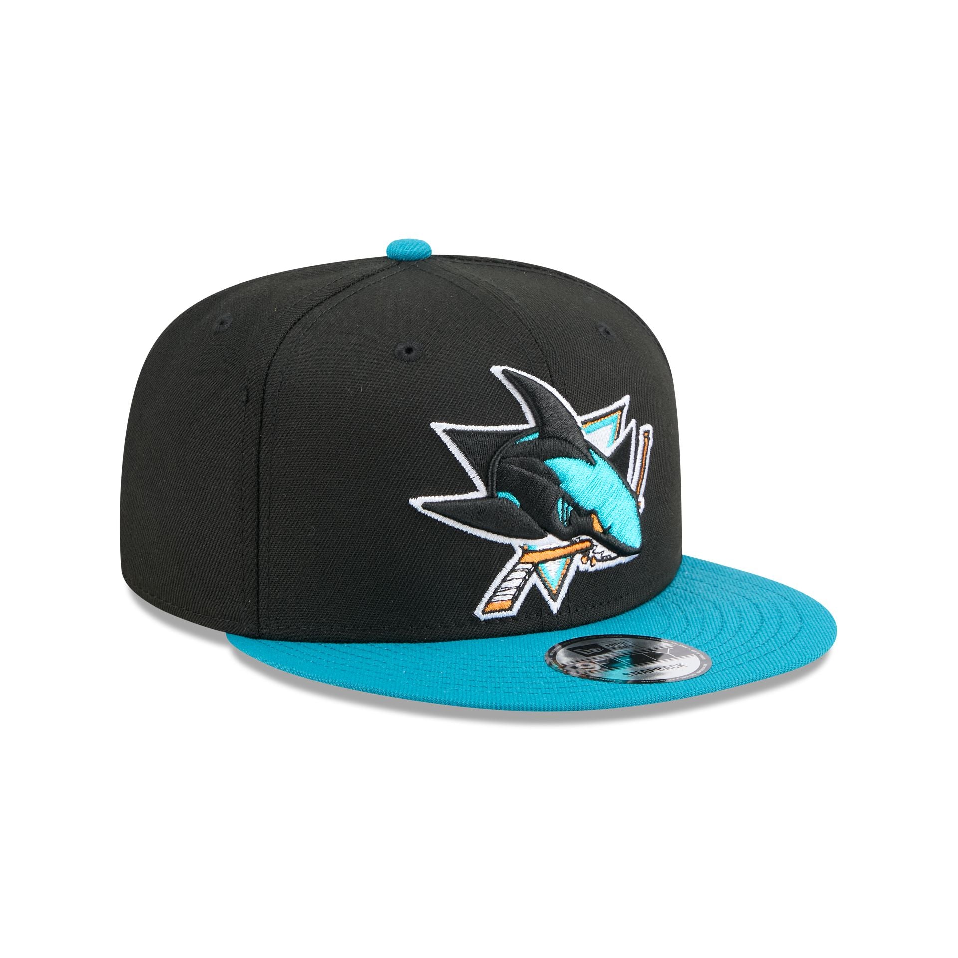 San Jose Sharks Blue Visor 9FIFTY Snapback Hat - Image 3