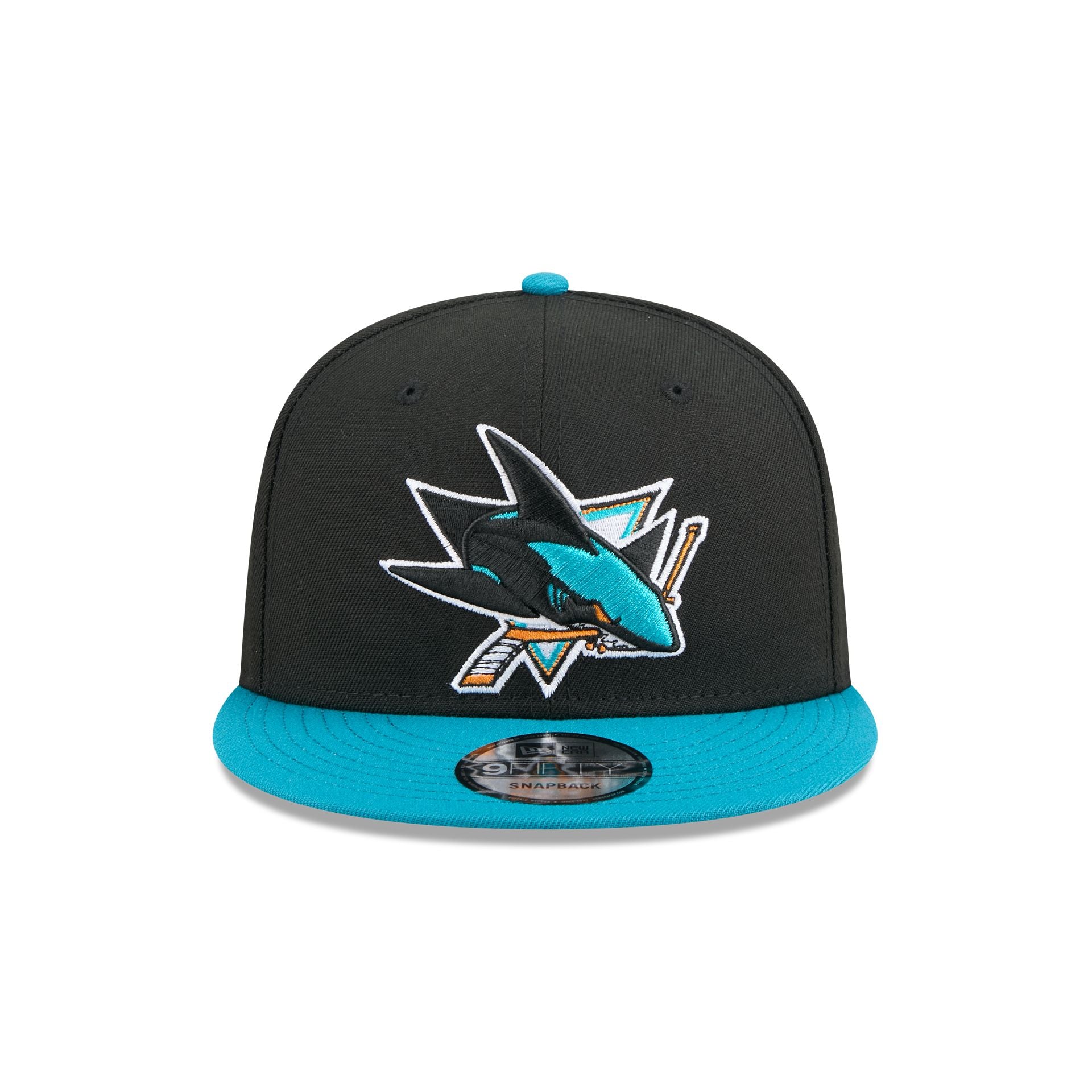 San Jose Sharks Blue Visor 9FIFTY Snapback Hat - Image 2