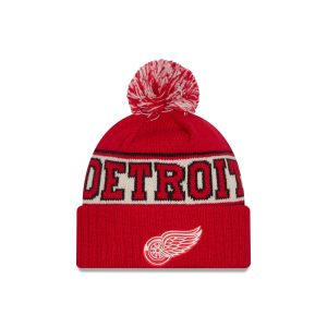 Detroit Red Wings Retro Pom Knit Hat