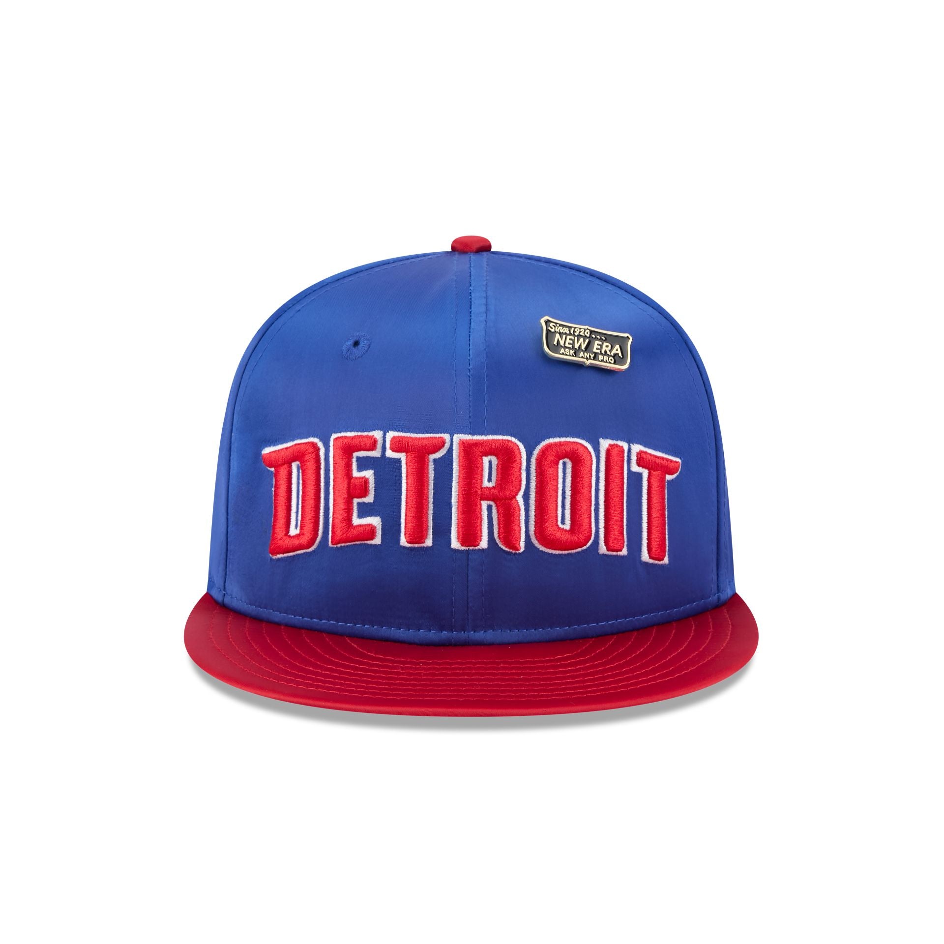 Detroit Pistons Satin Pin 9FIFTY Snapback Hat - Image 2
