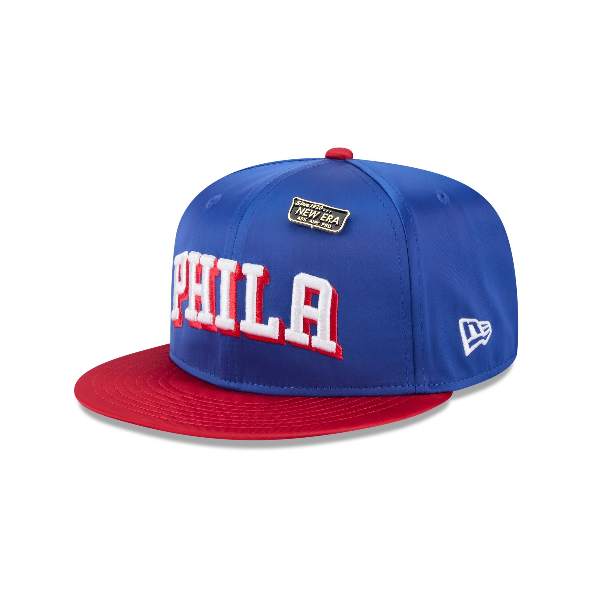 Philadelphia 76ers Satin Pin 9FIFTY Snapback Hat - Image 3