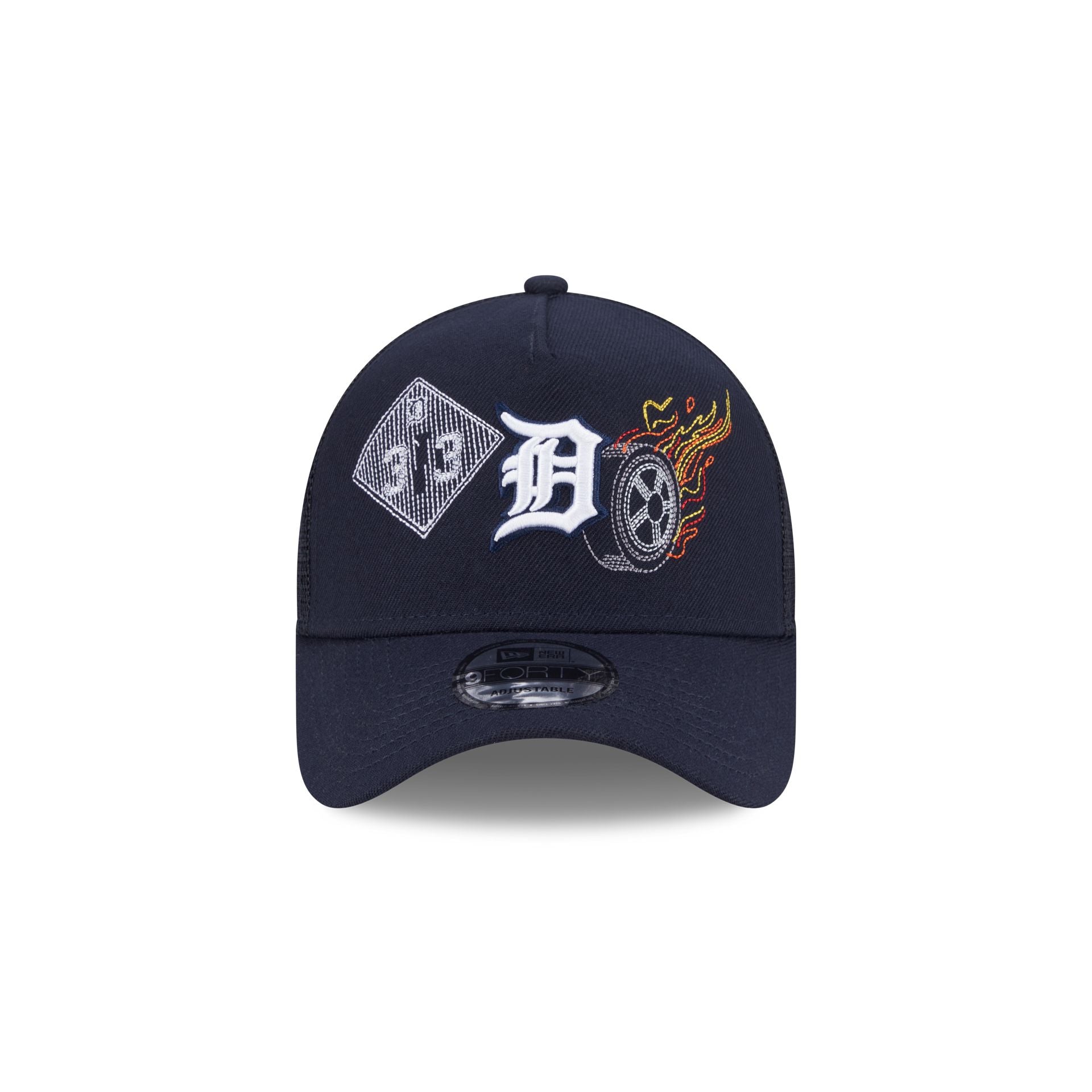 Detroit Tigers State Stitch 9FORTY A-Frame Trucker Hat - Image 2