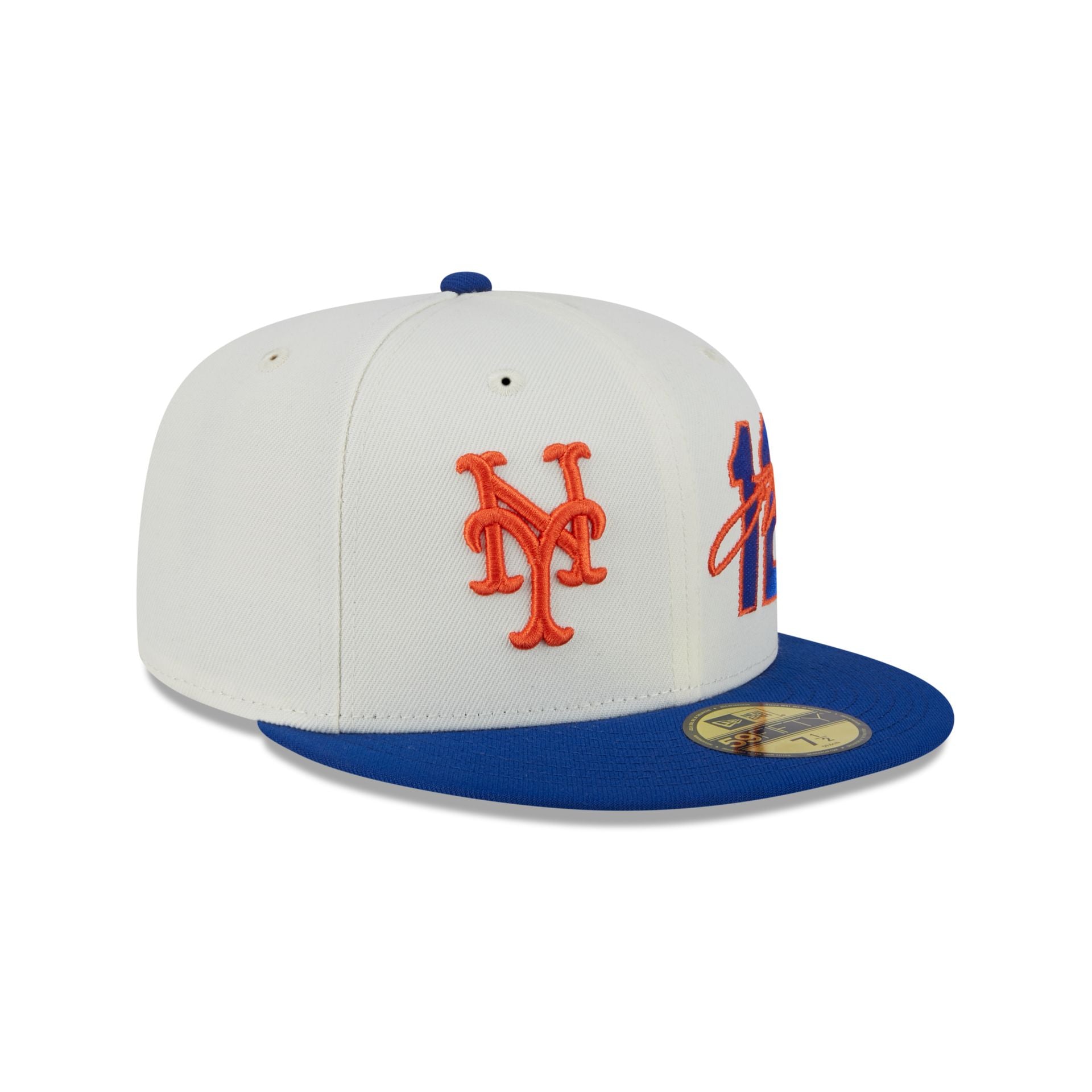 New York Mets Francisco Lindor Chrome White 59FIFTY Fitted Hat - Image 3