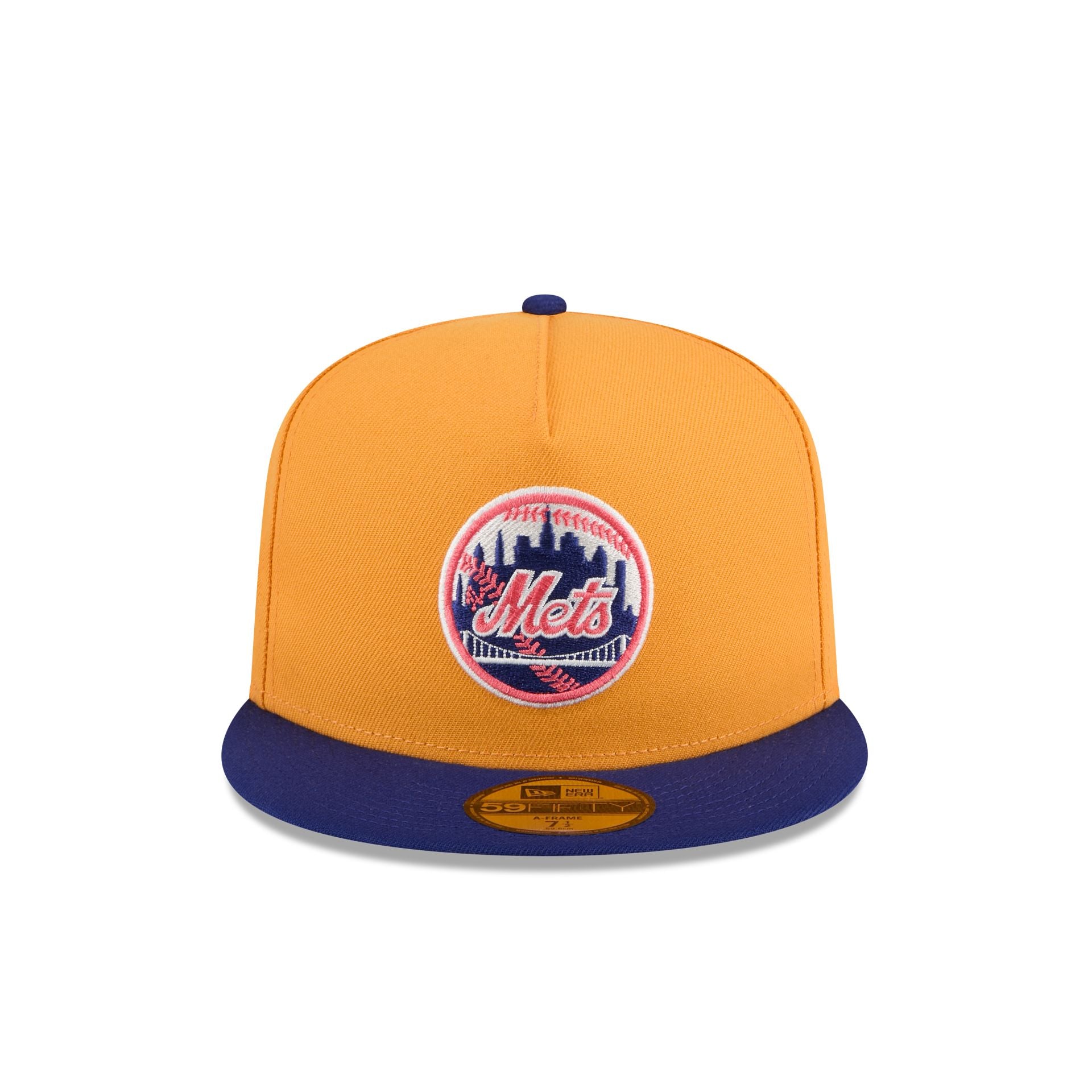 New York Mets Gold 59FIFTY A-Frame Fitted Hat - Image 2
