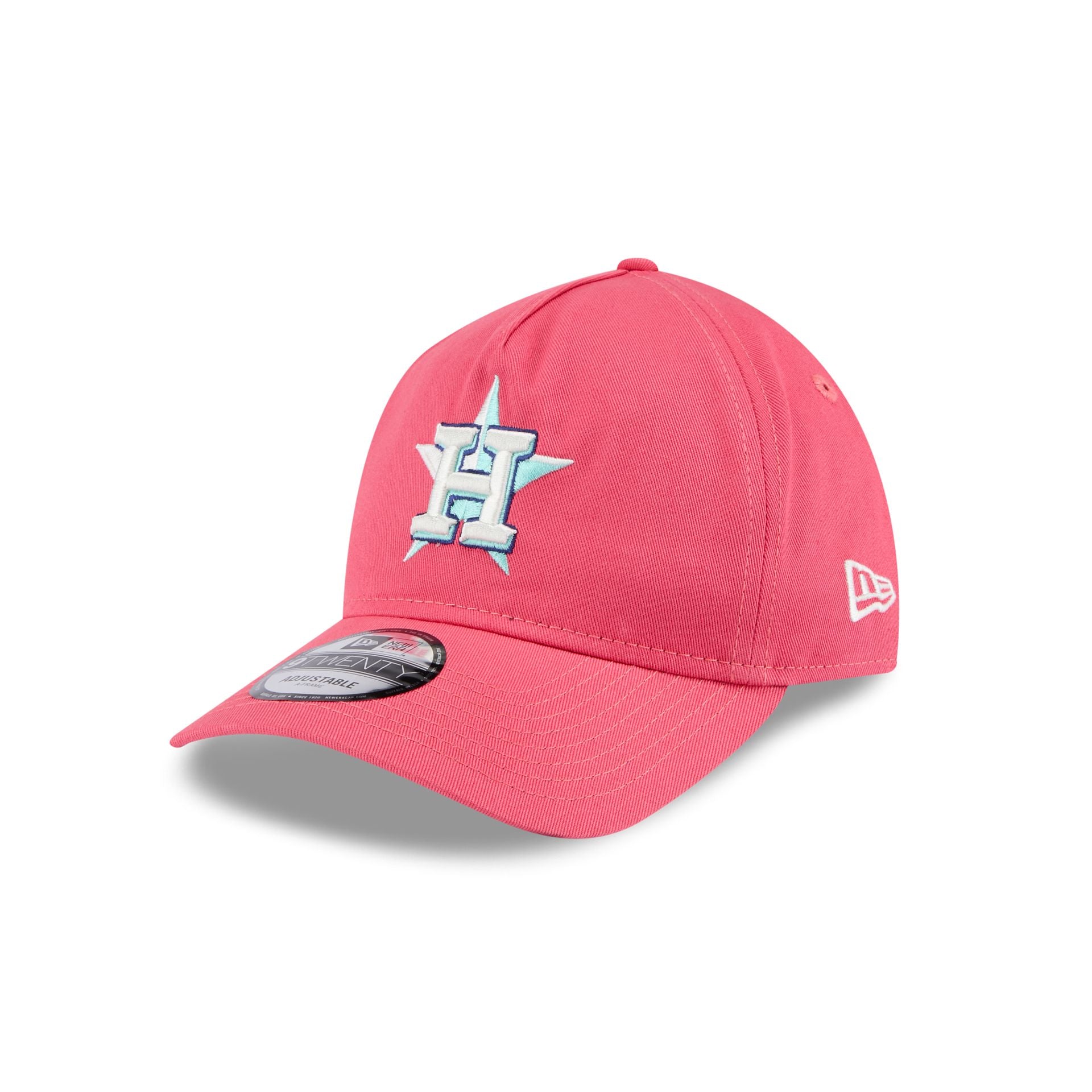 Houston Astros Coral 9TWENTY A-Frame Adjustable Hat - Image 3