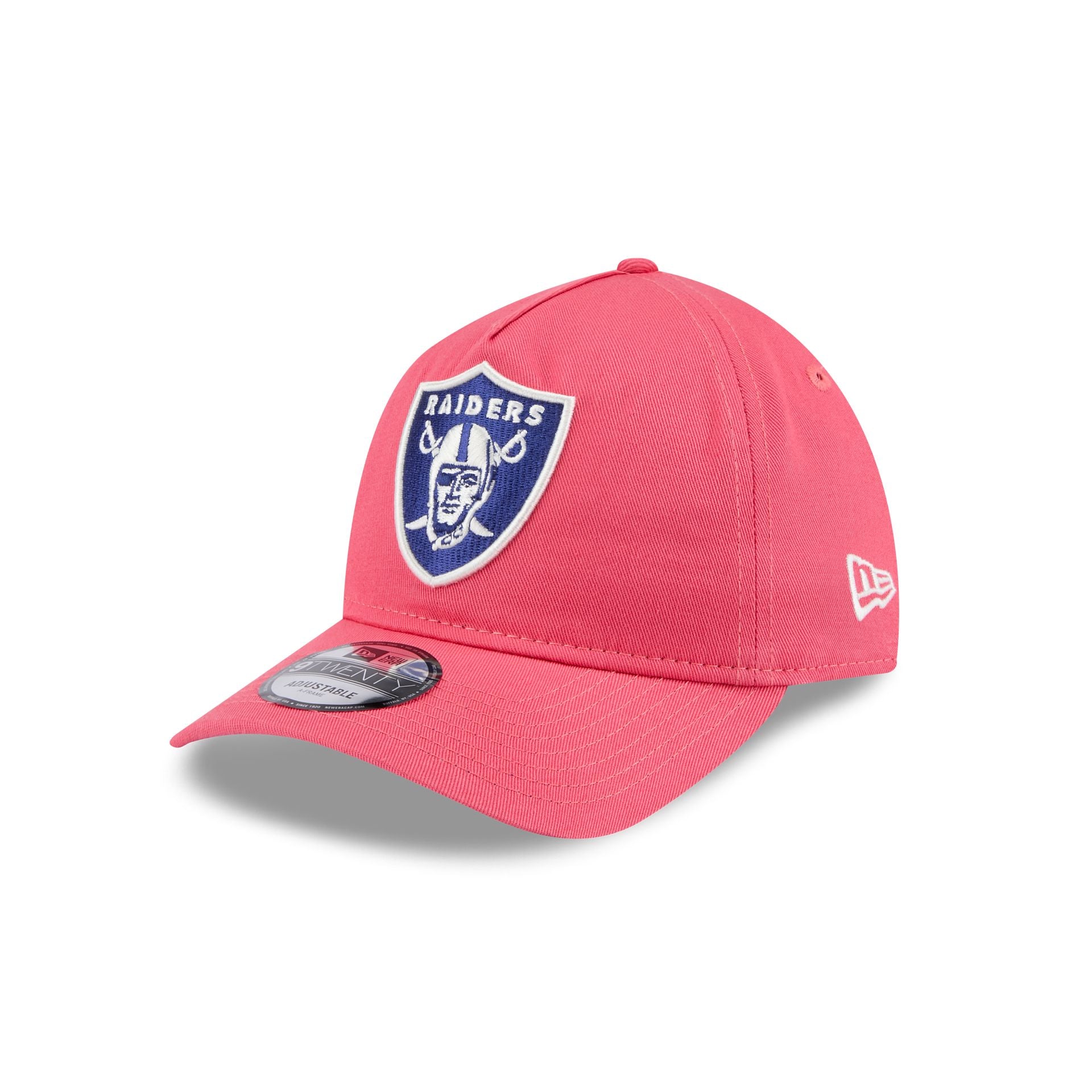 Las Vegas Raiders Coral 9TWENTY A-Frame Adjustable Hat - Image 3