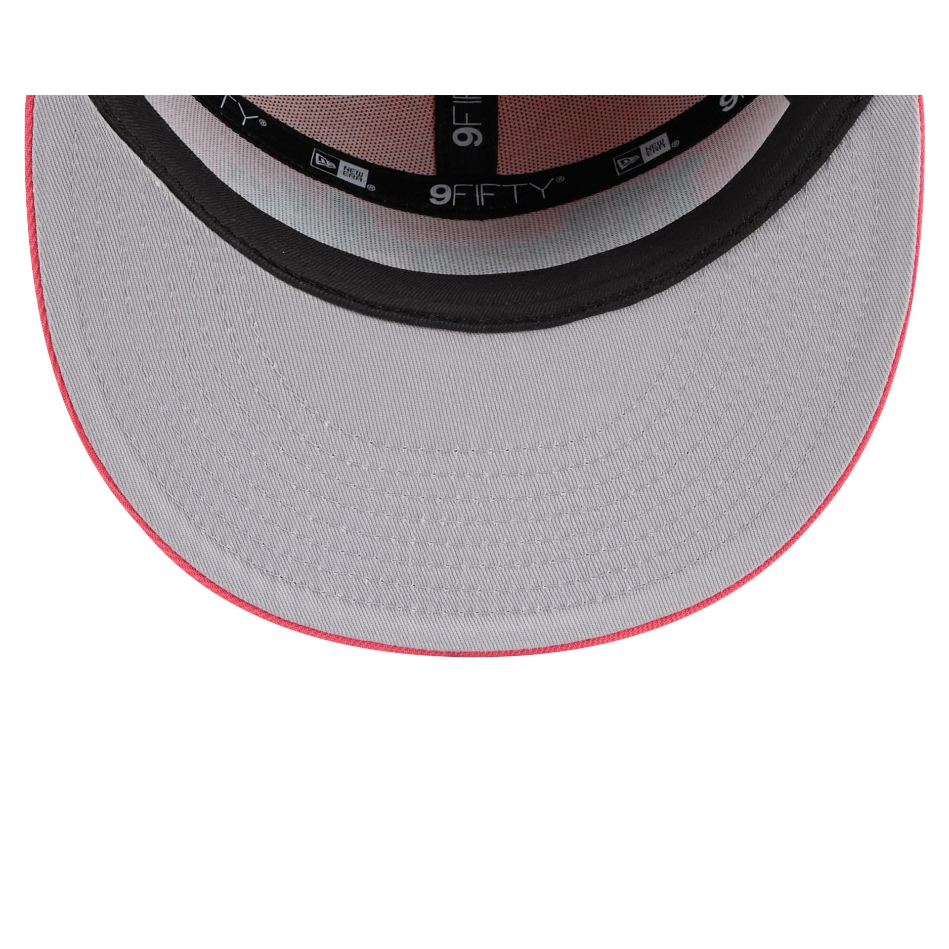 Arizona Diamondbacks Coral Split Panel 9FIFTY Snapback Hat - Image 7