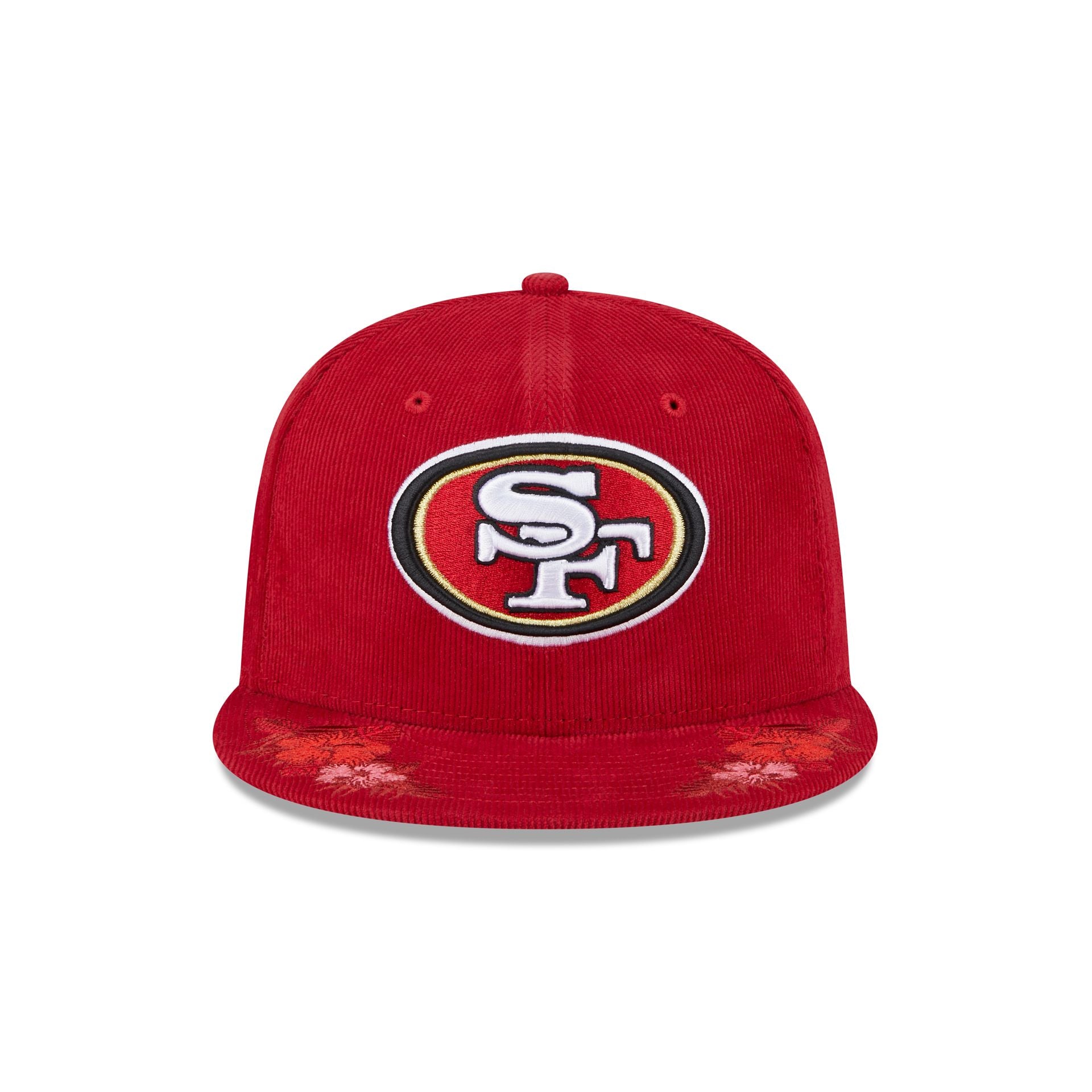 Just Caps Floral Corduroy San Francisco 49ers 59FIFTY Fitted Hat - Image 2