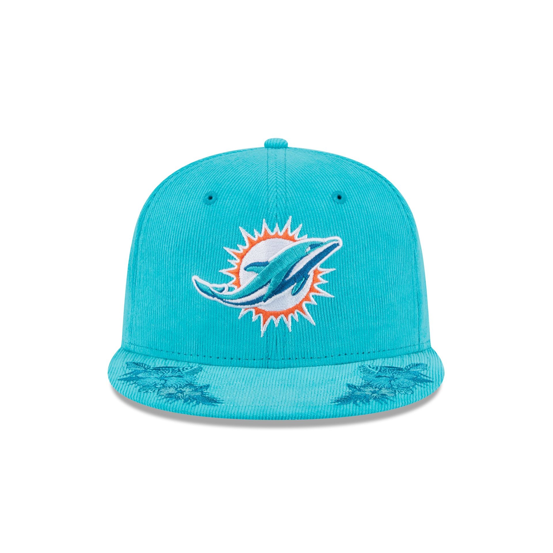 Just Caps Floral Corduroy Miami Dolphins 59FIFTY Fitted Hat - Image 2