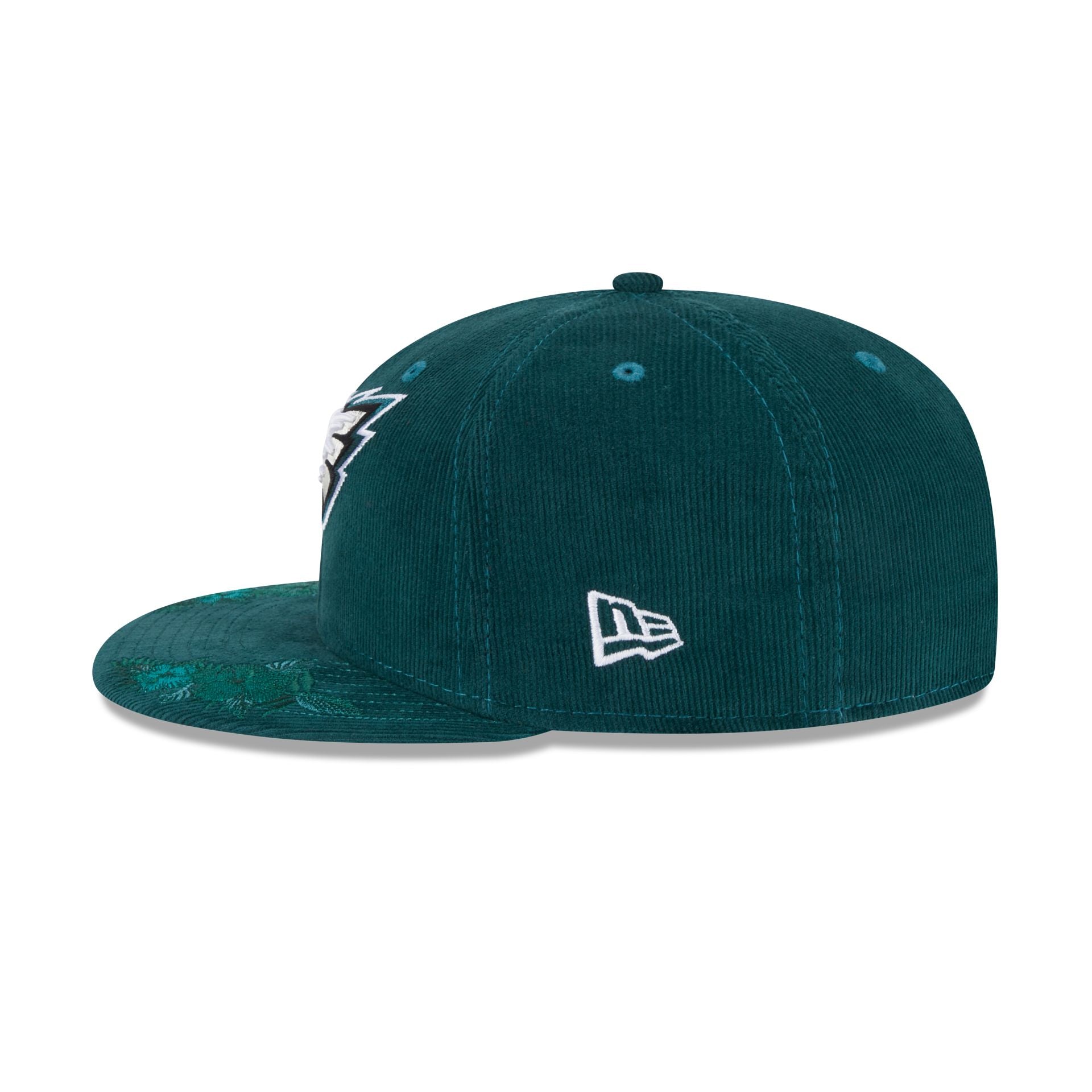 Just Caps Floral Corduroy Philadelphia Eagles 59FIFTY Fitted Hat - Image 4