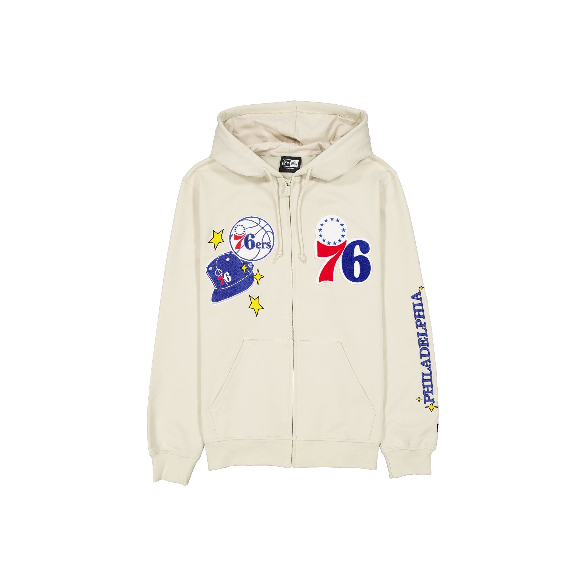 Philadelphia 76ers Stone Logo Select Full-Zip Hoodie