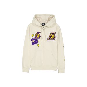 Los Angeles Lakers Stone Logo Select Full-Zip Hoodie