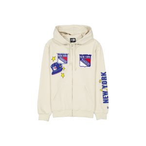 New York Rangers Stone Logo Select Full-Zip Hoodie