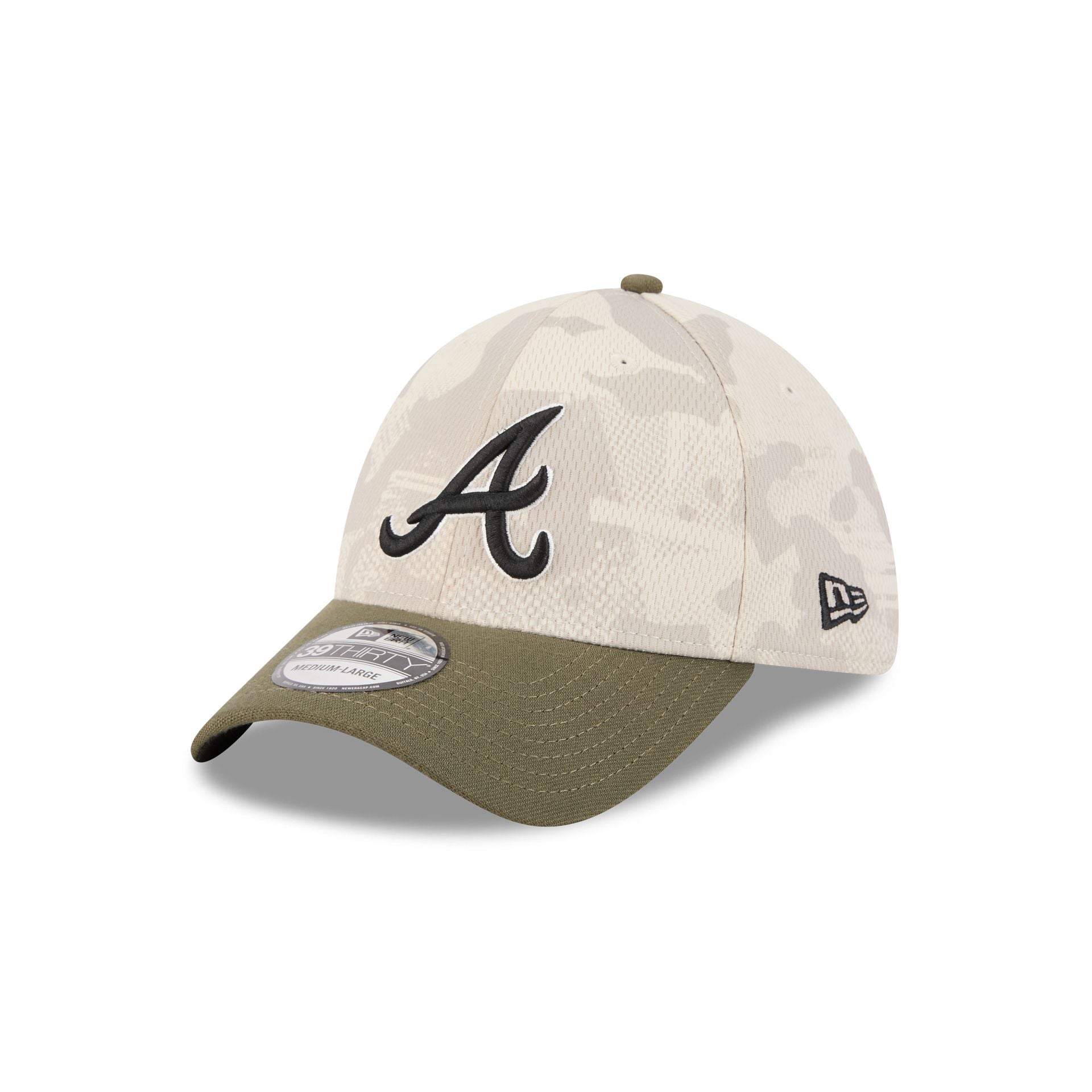 Atlanta Braves Armed Forces Day 2025 39THIRTY Stretch Fit Hat - Image 3