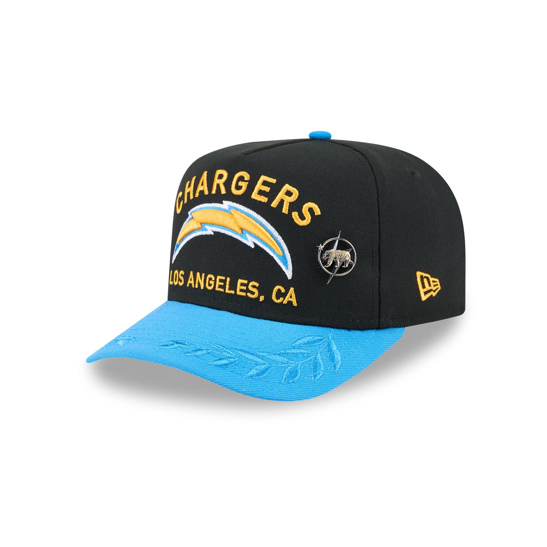 Los Angeles Chargers 2025 Draft Black 59FIFTY A-Frame Fitted Hat