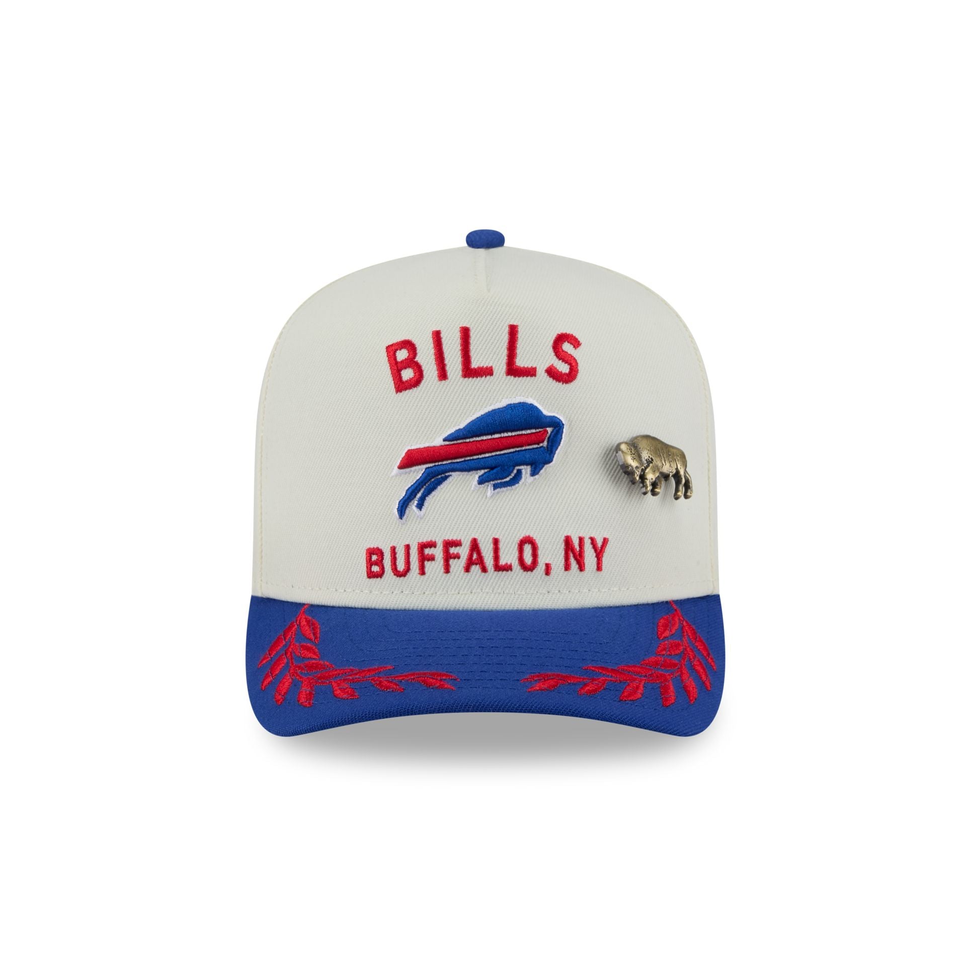 Buffalo Bills 2025 Draft Chrome White 59FIFTY A-Frame Fitted Hat - Image 2