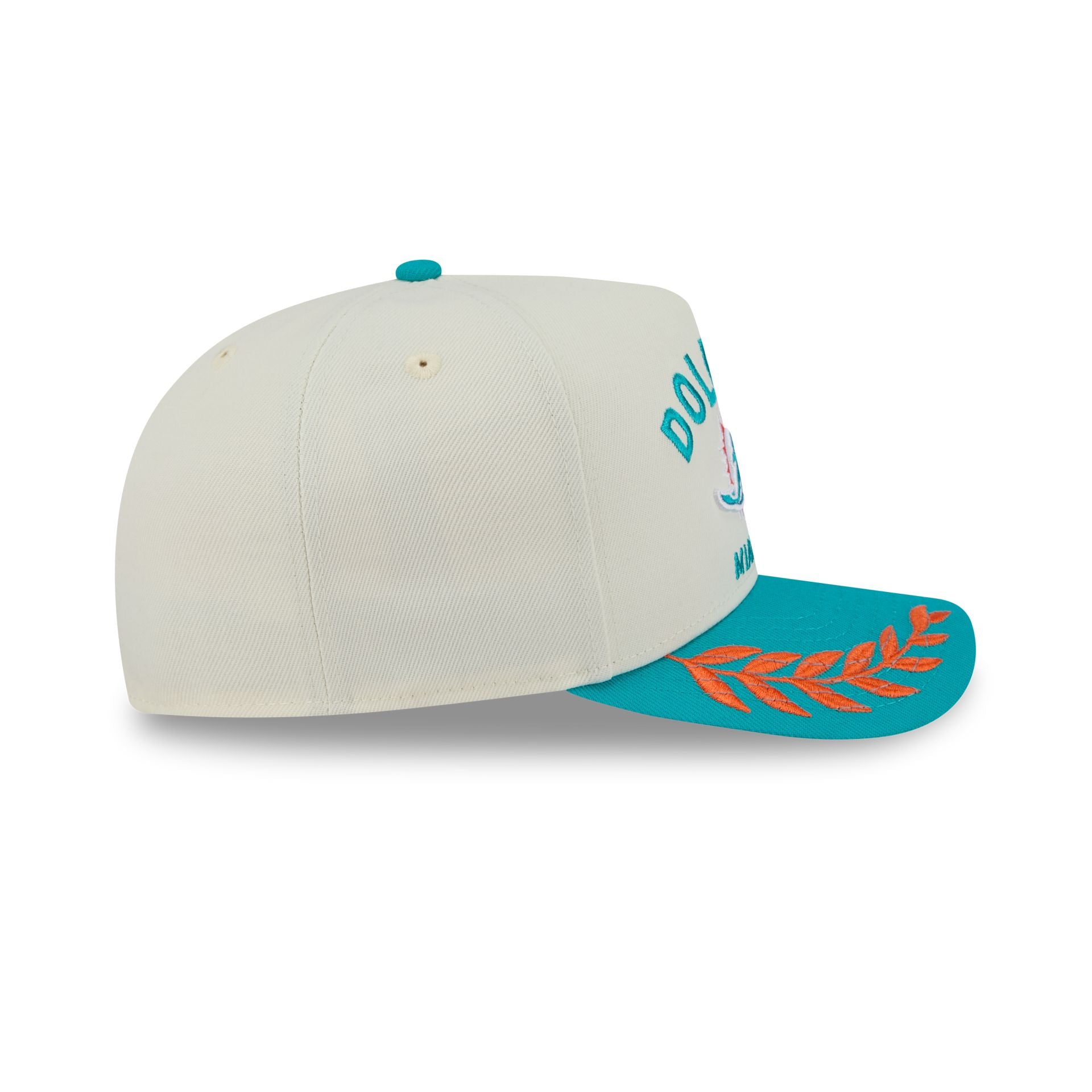 Miami Dolphins 2025 Draft Chrome White 59FIFTY A-Frame Fitted Hat - Image 5