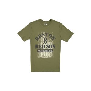 Boston Red Sox Armed Forces Day 2025 Green T-Shirt