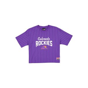 Colorado Rockies City Connect Women's Pinstripe T-Shirt