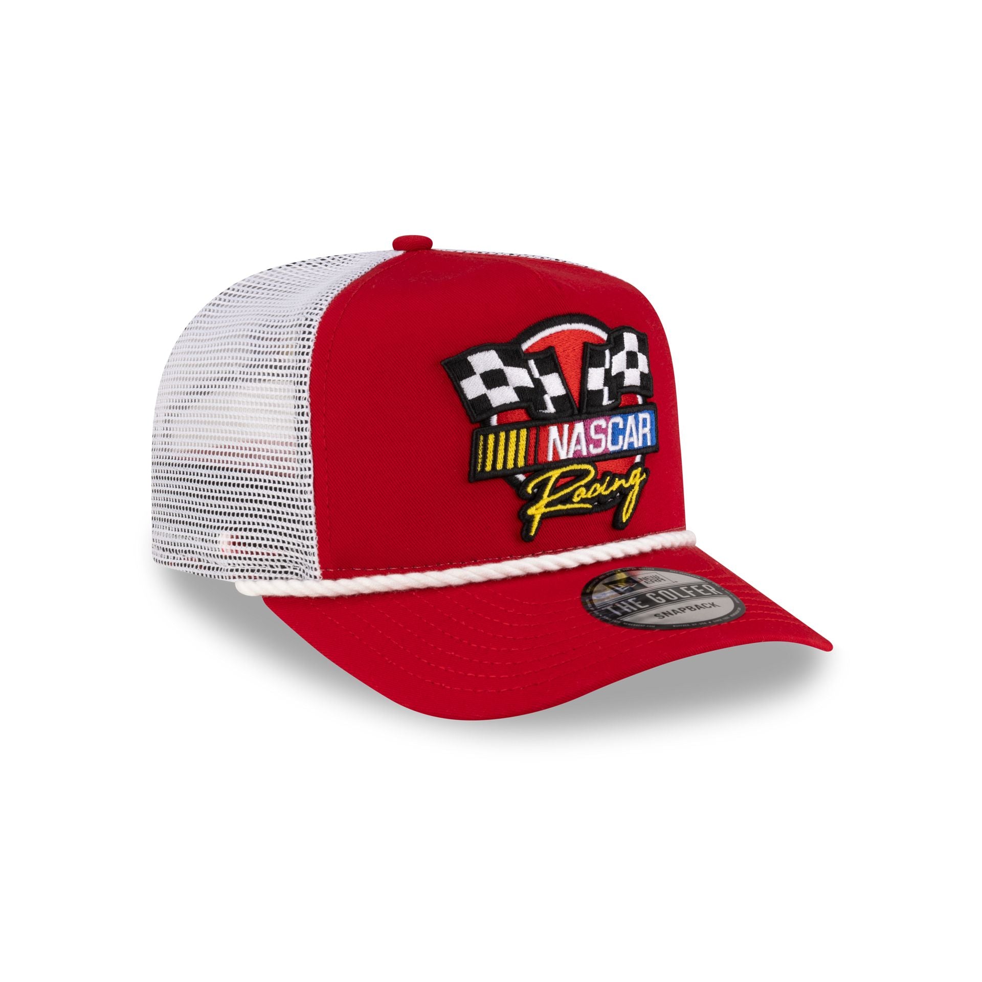 NASCAR Classics Flags Red Golfer Hat - Image 3