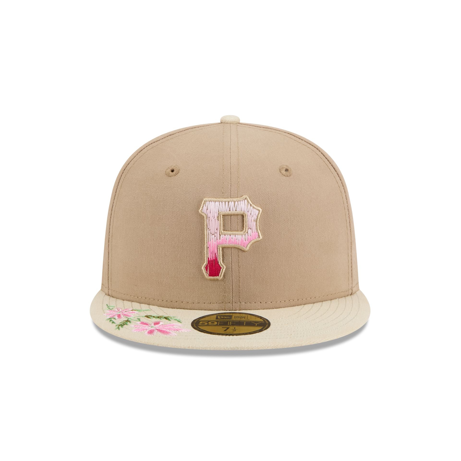 Pittsburgh Pirates Hand Stitched Floral 59FIFTY Fitted Hat - Image 2