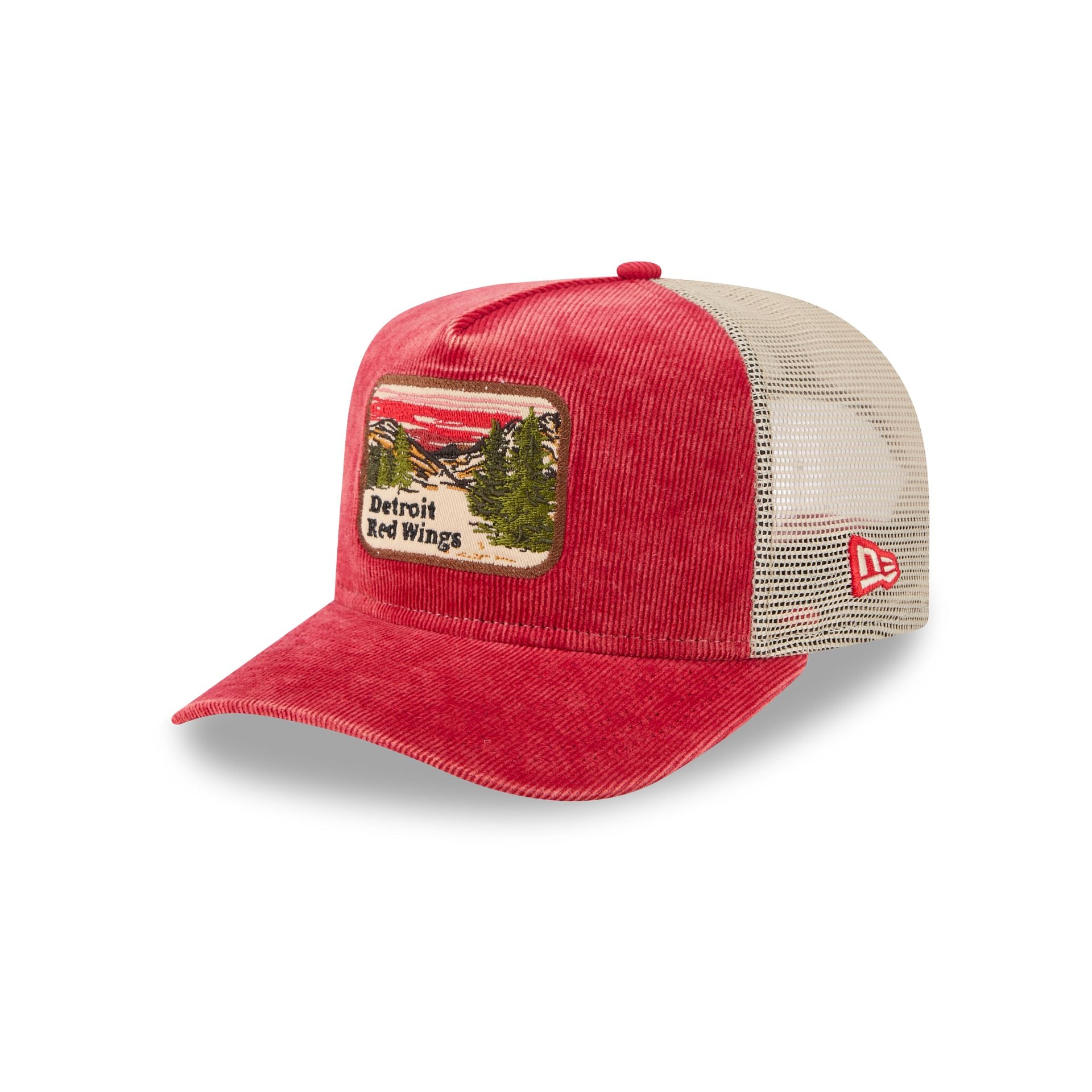 Detroit Red Wings Vintage Landscape 9FIFTY A-Frame Trucker Hat - Image 3