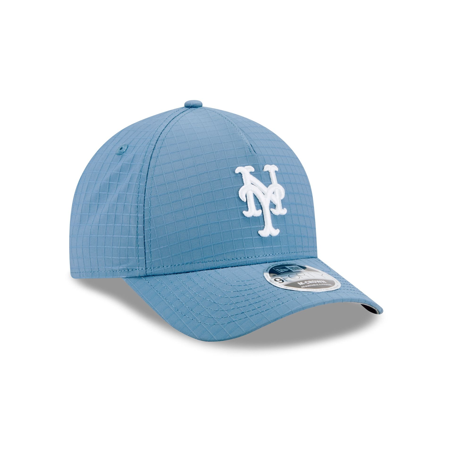 New York Mets Blue Ripstop 9FORTY M-Crown A-Frame Snapback Hat - Image 3