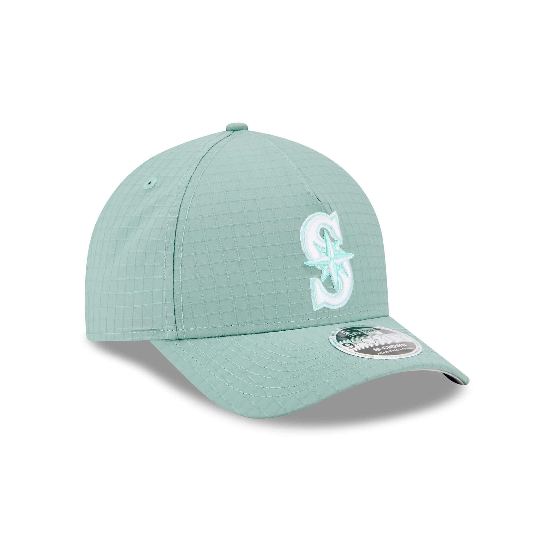 Seattle Mariners Green Ripstop 9FORTY M-Crown A-Frame Snapback Hat - Image 3