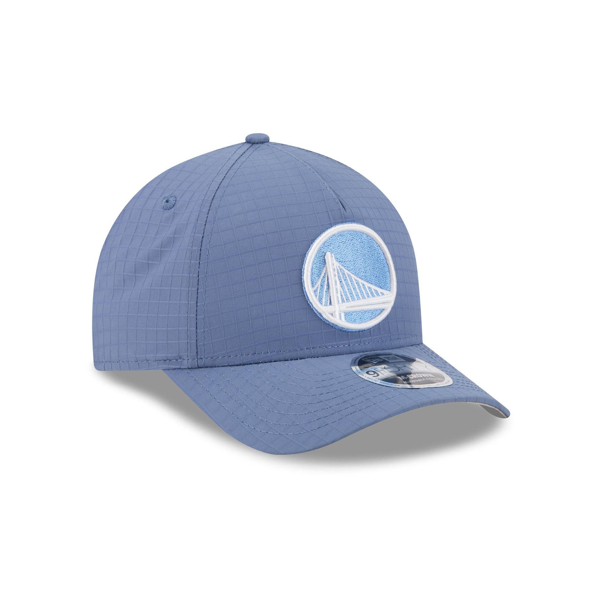 Golden State Warriors Blue Ripstop 9FORTY M-Crown A-Frame Snapback Hat - Image 3