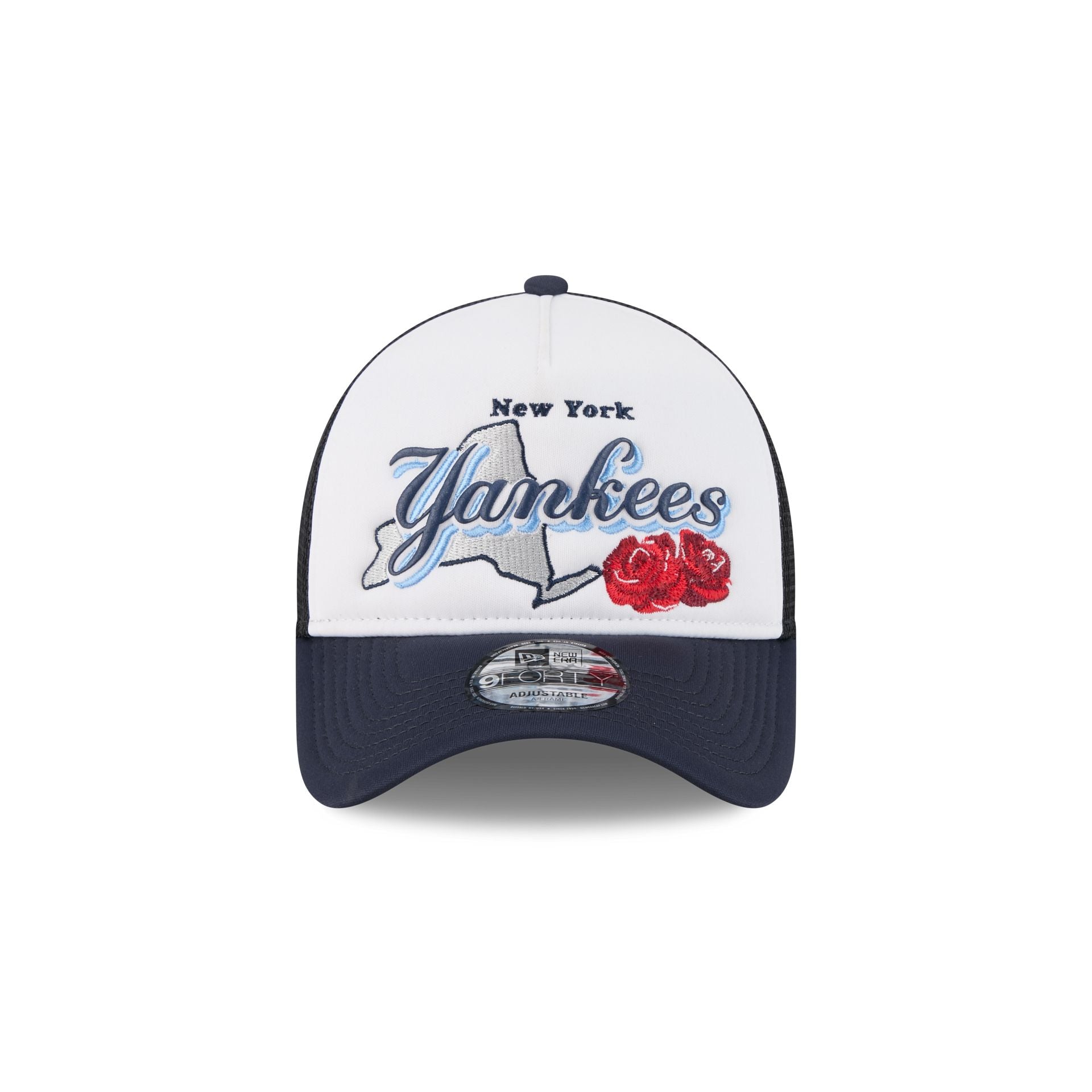 New York Yankees State Flower 9FORTY A-Frame Trucker Hat - Image 2