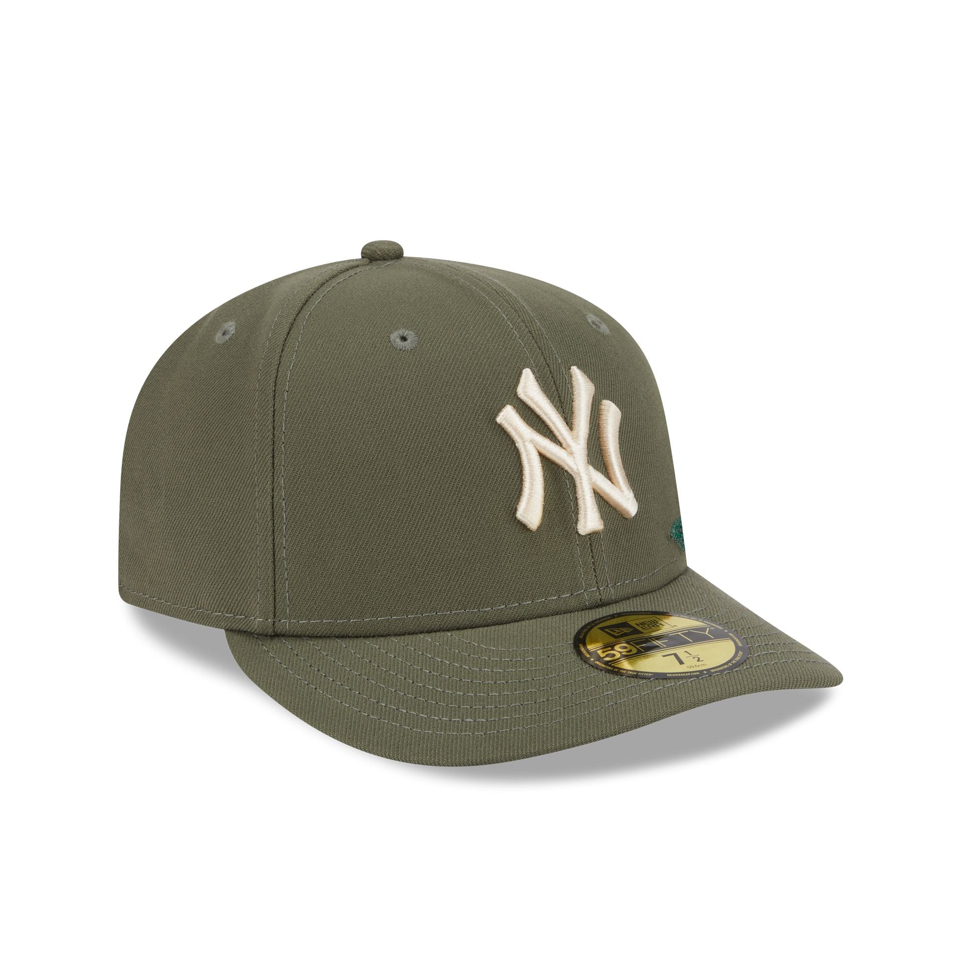 New York Yankees Tonal Florals Olive 59FIFTY Fitted Hat - Image 3