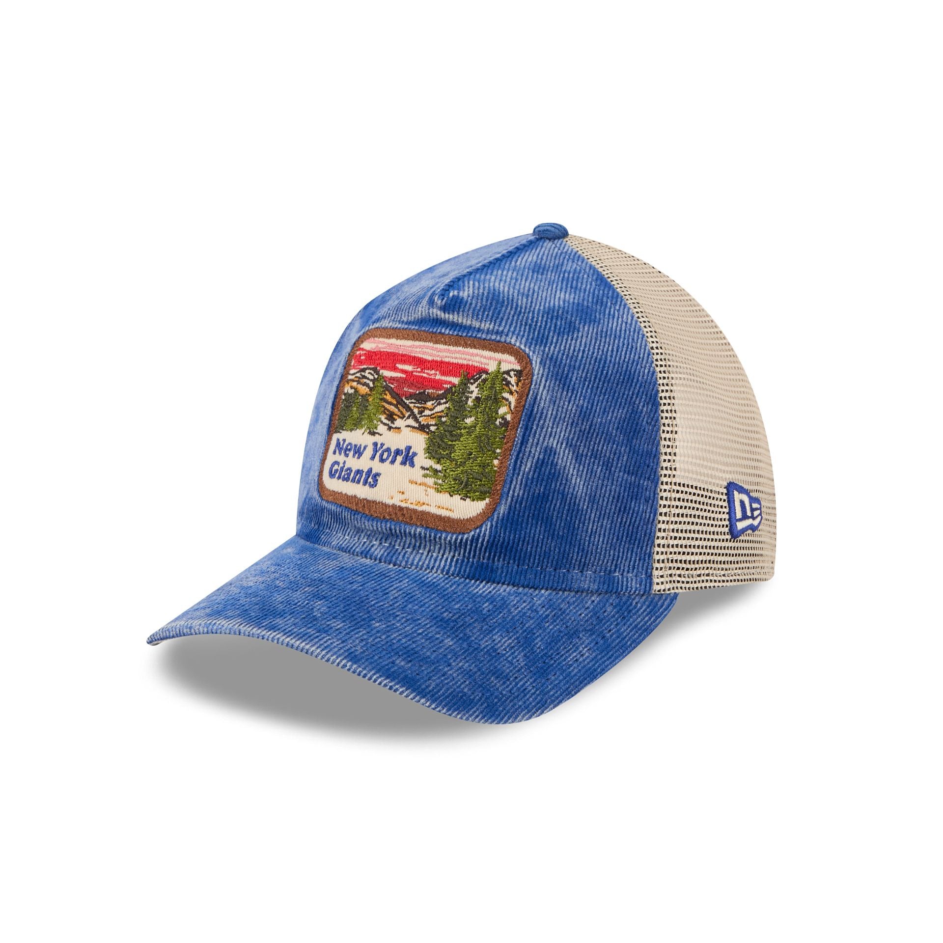 New York Giants Vintage Landscape 9TWENTY A-Frame Trucker Hat - Image 3