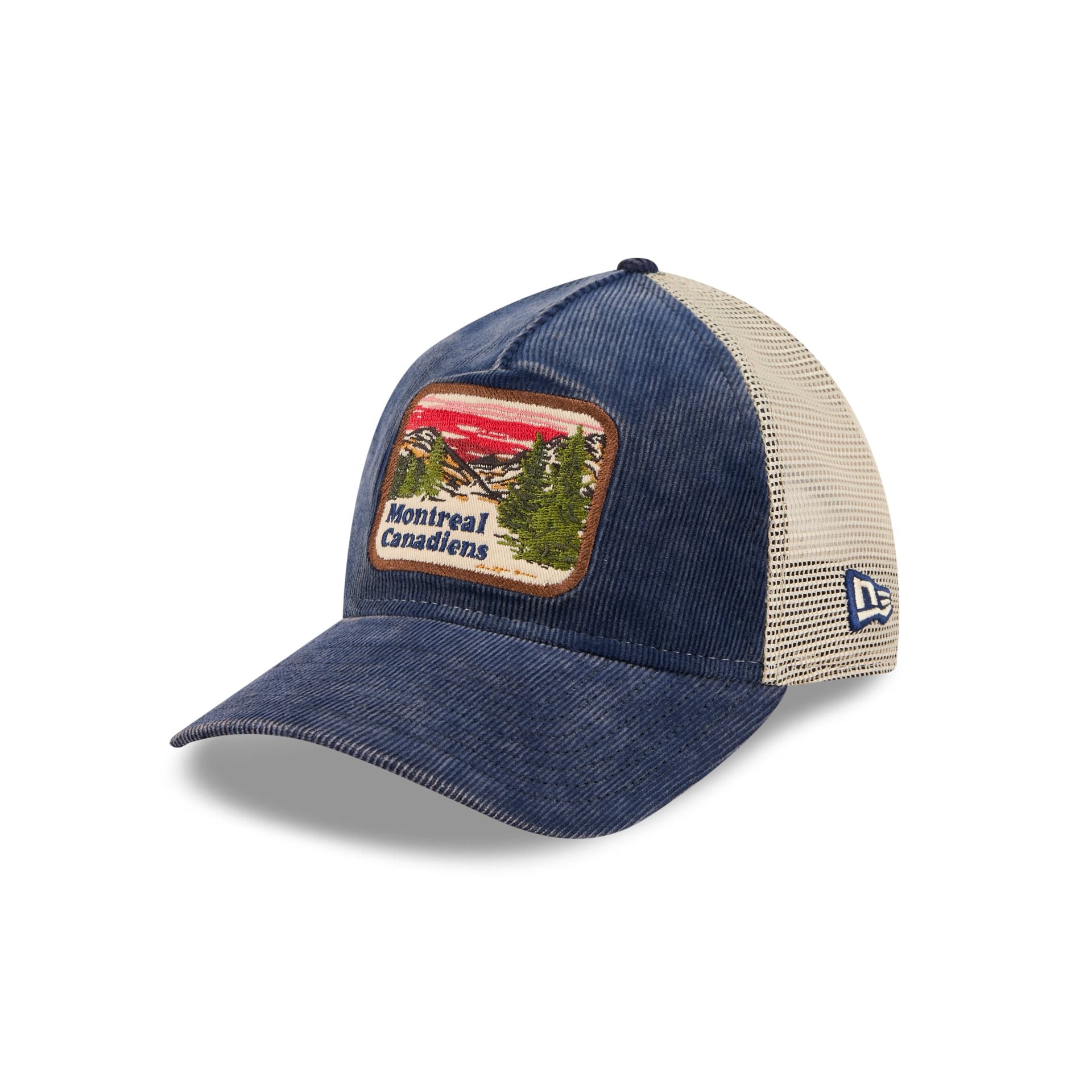 Montreal Canadiens Vintage Landscape 9TWENTY A-Frame Trucker Hat - Image 3