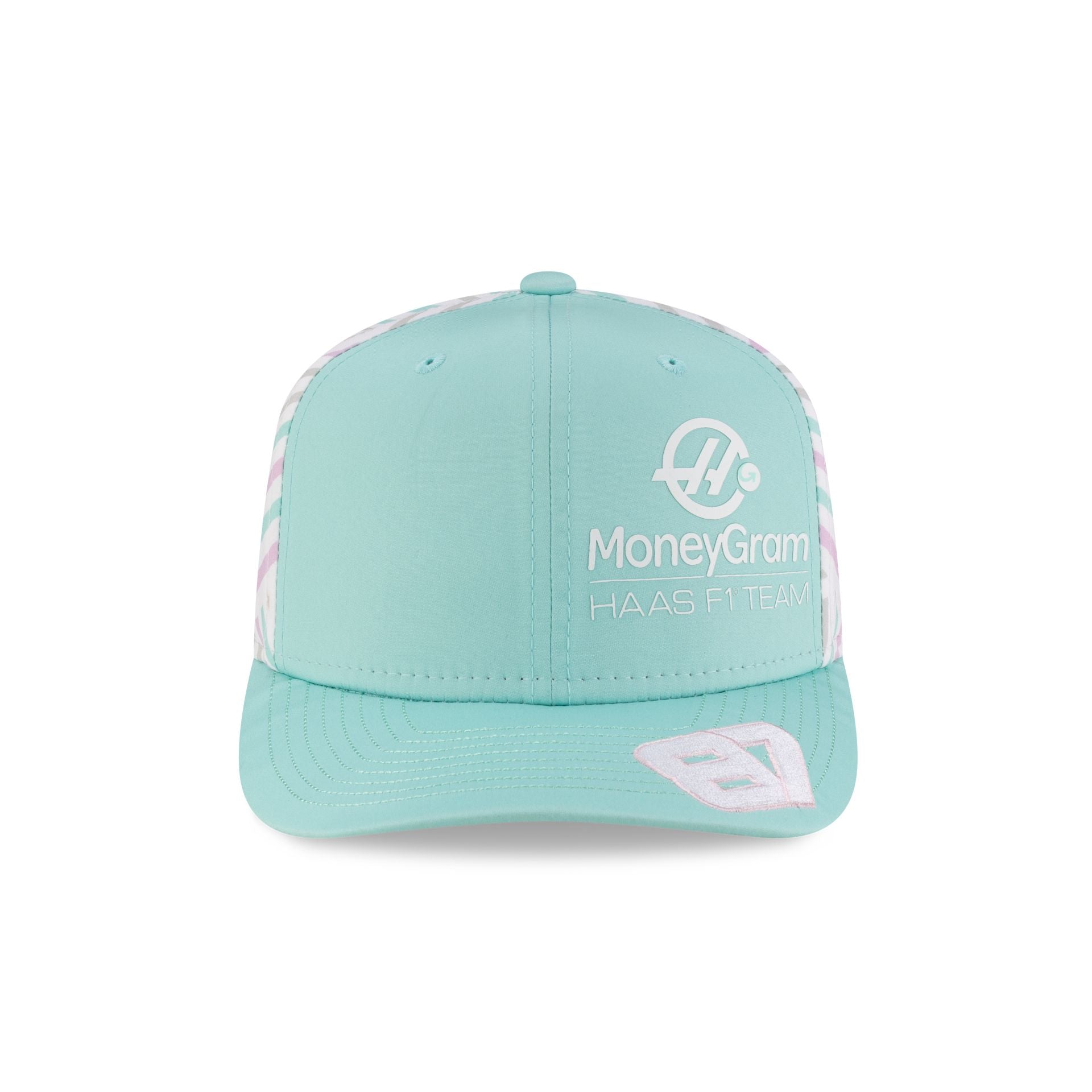 2025 Miami Race Special MoneyGram Haas F1 Team Oliver Bearman 9SEVENTY Stretch-Snap Hat - Image 2