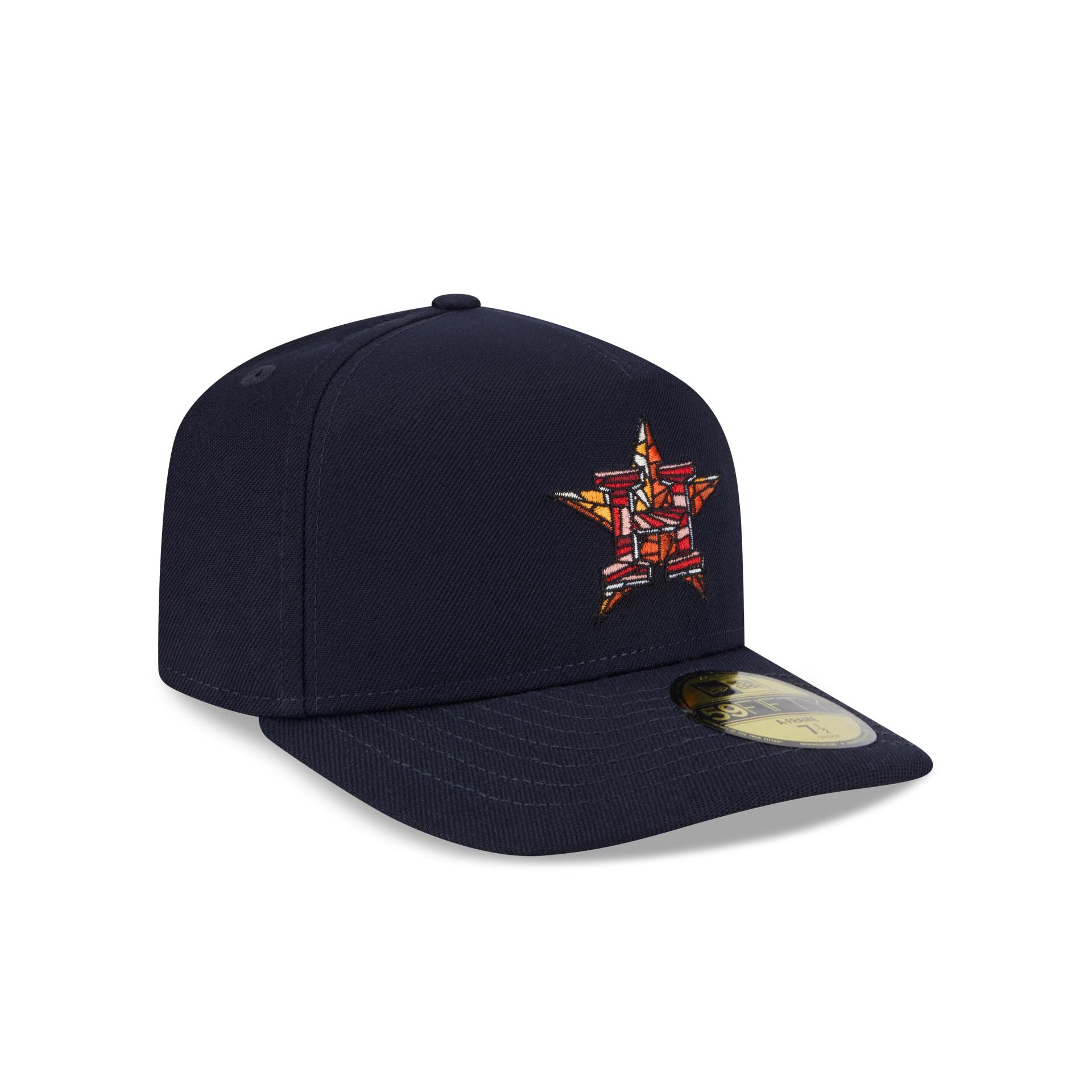 Houston Astros Stained Glass 59FIFTY A-Frame Fitted Hat - Image 3