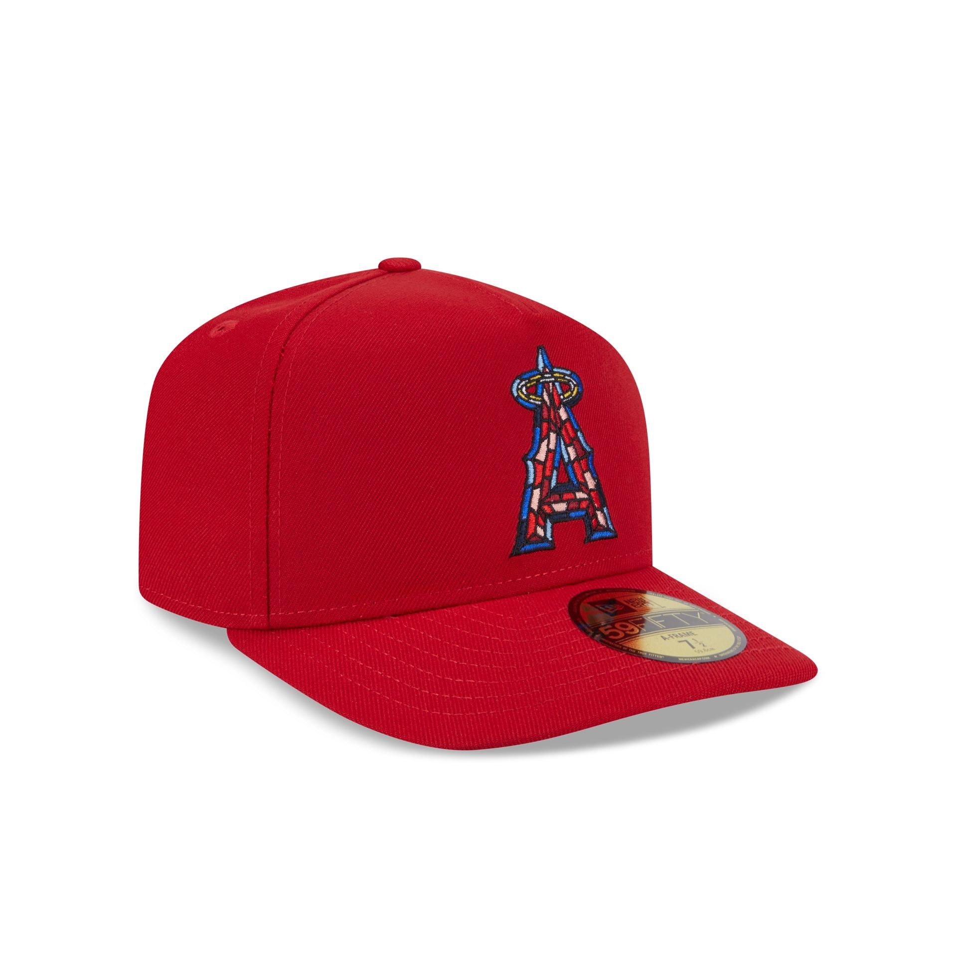 Los Angeles Angels Stained Glass 59FIFTY A-Frame Fitted Hat - Image 3