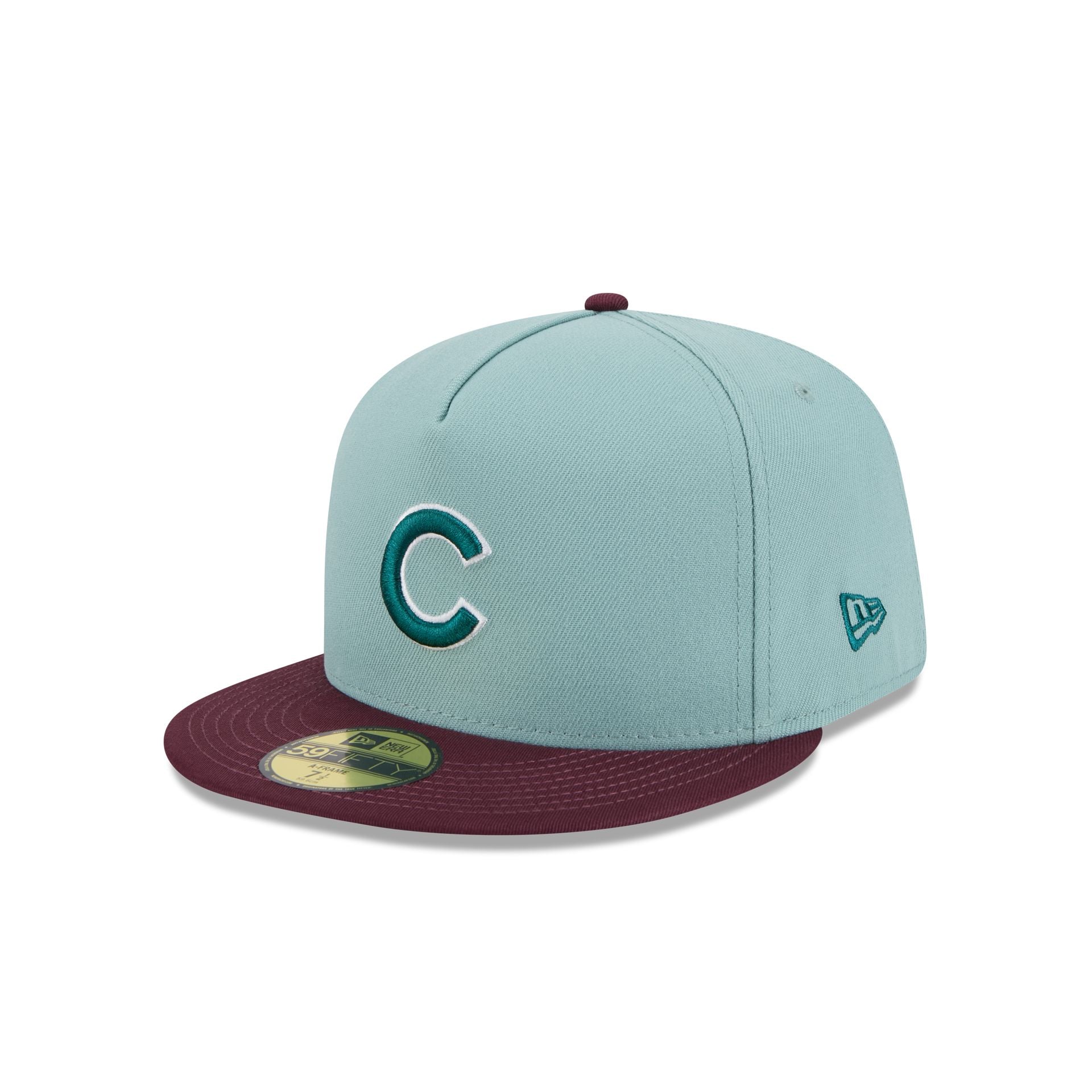 Chicago Cubs Beach Kiss Blue 59FIFTY A-Frame Fitted Hat - Image 3