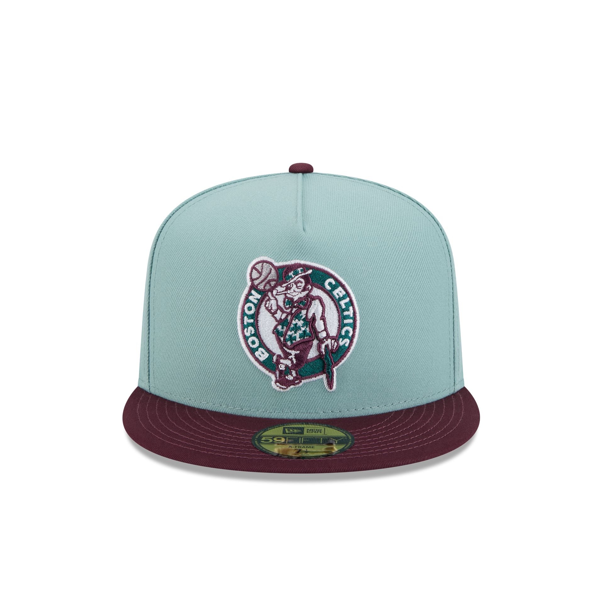 Boston Celtics Beach Kiss Blue 59FIFTY A-Frame Fitted Hat - Image 2