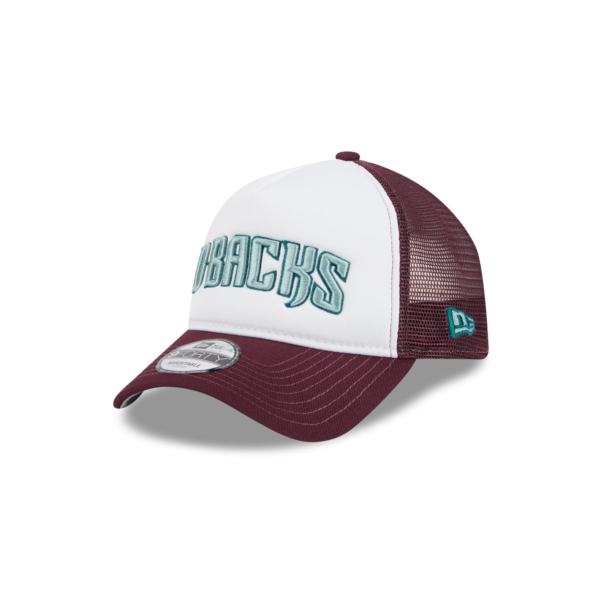 Arizona Diamondbacks Optic White 9FORTY A-Frame Snapback Hat - Image 3