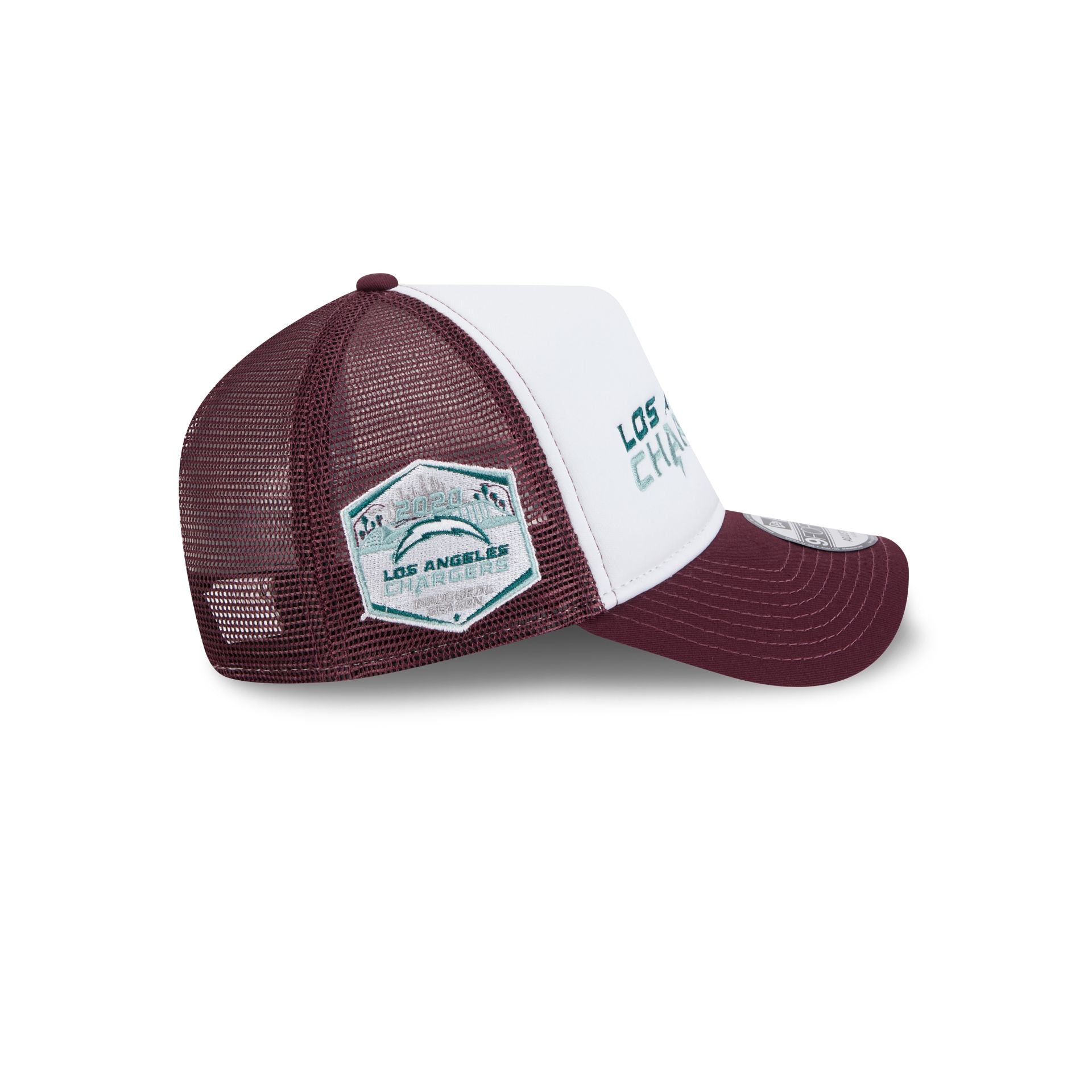 Los Angeles Chargers Optic White 9FORTY A-Frame Snapback Hat - Image 4