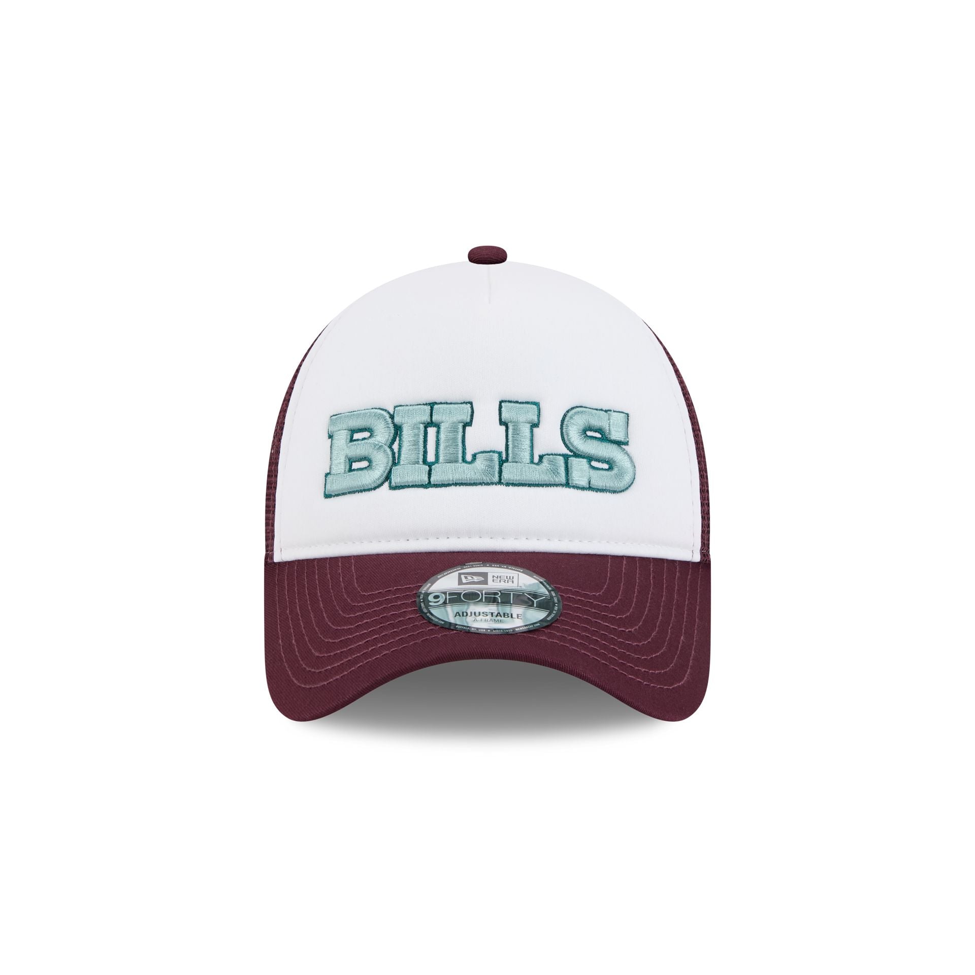 Buffalo Bills Optic White 9FORTY A-Frame Snapback Hat - Image 2