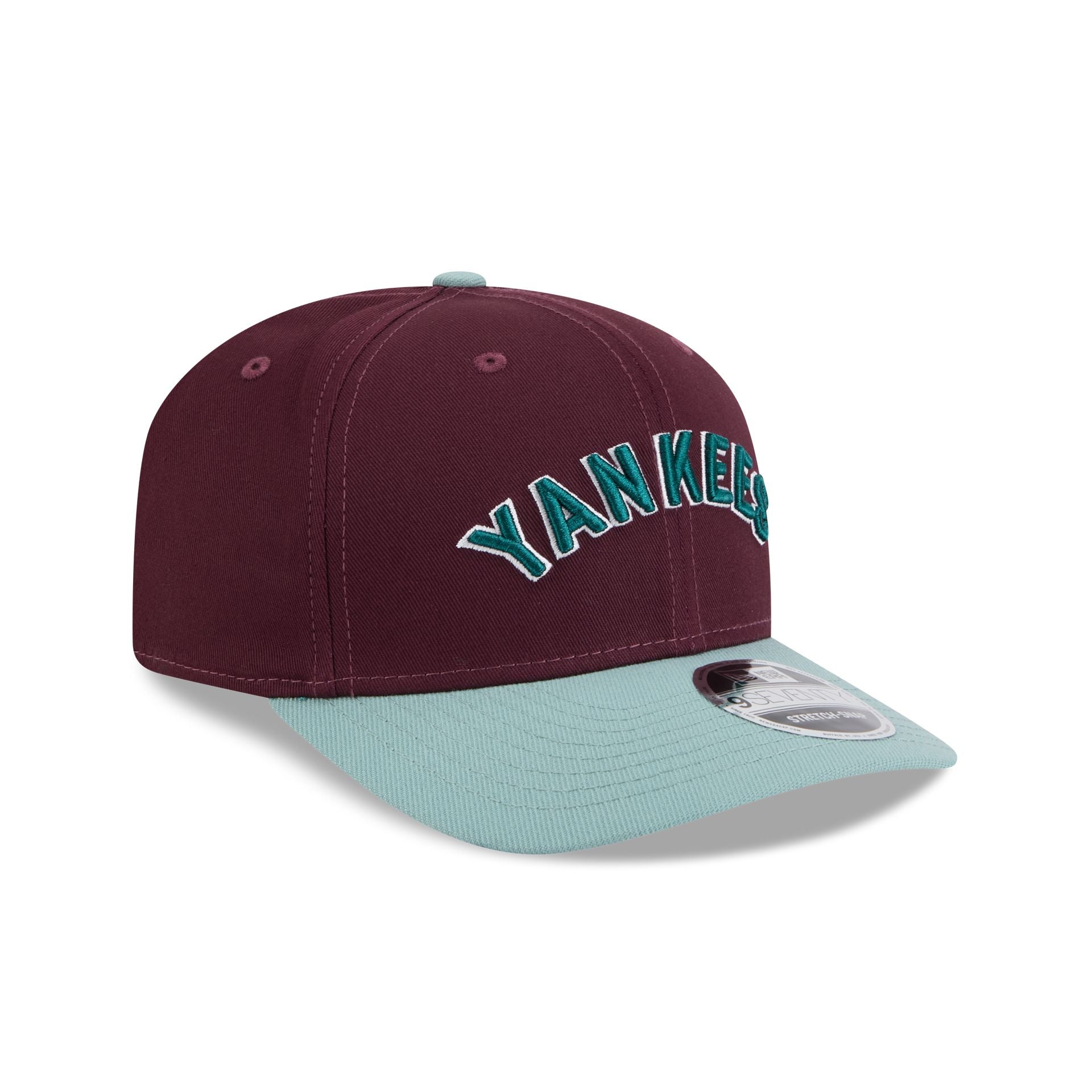 New York Yankees Maroon 9SEVENTY Stretch-Snap Hat - Image 3