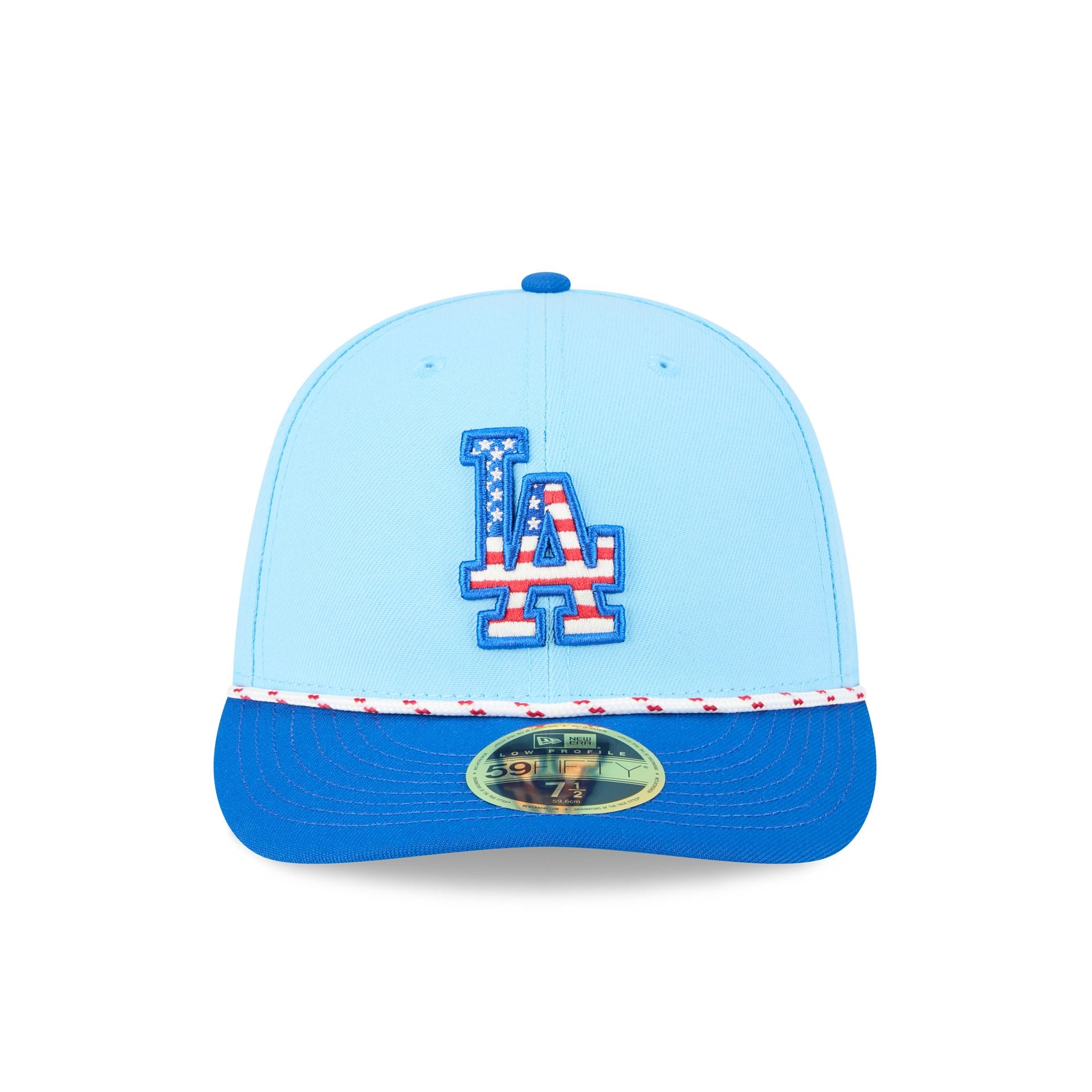 Los Angeles Dodgers Independence Day 2025 Low Profile 59FIFTY Fitted Hat - Image 2