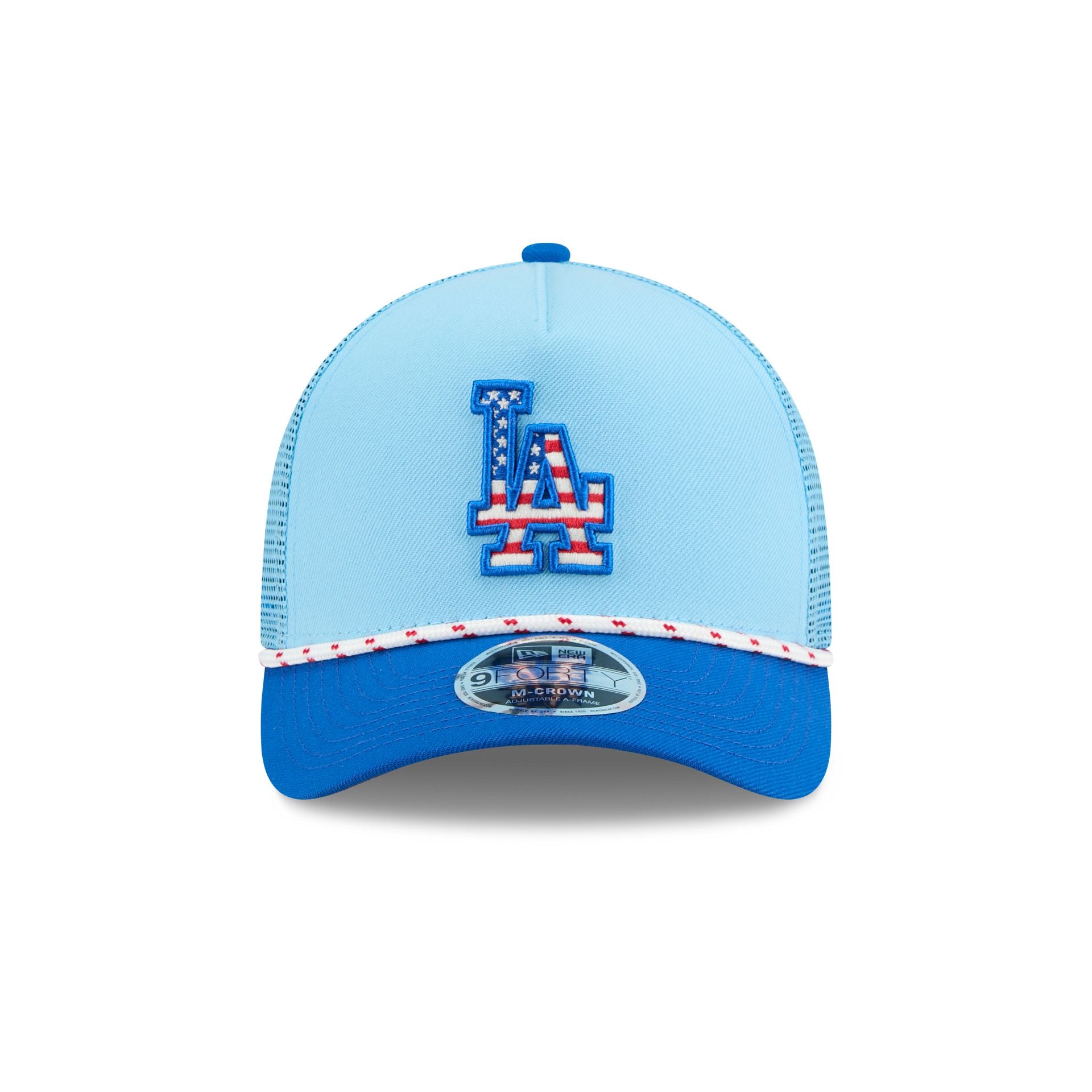 Los Angeles Dodgers Independence Day 2025 9FORTY M-Crown A-Frame Trucker Hat - Image 2